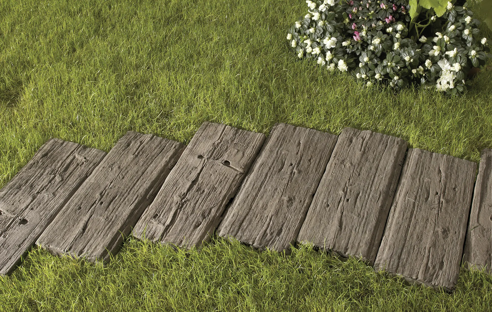 Kann Gartenplatte Antik 60 x 25 x 4 cm braun
