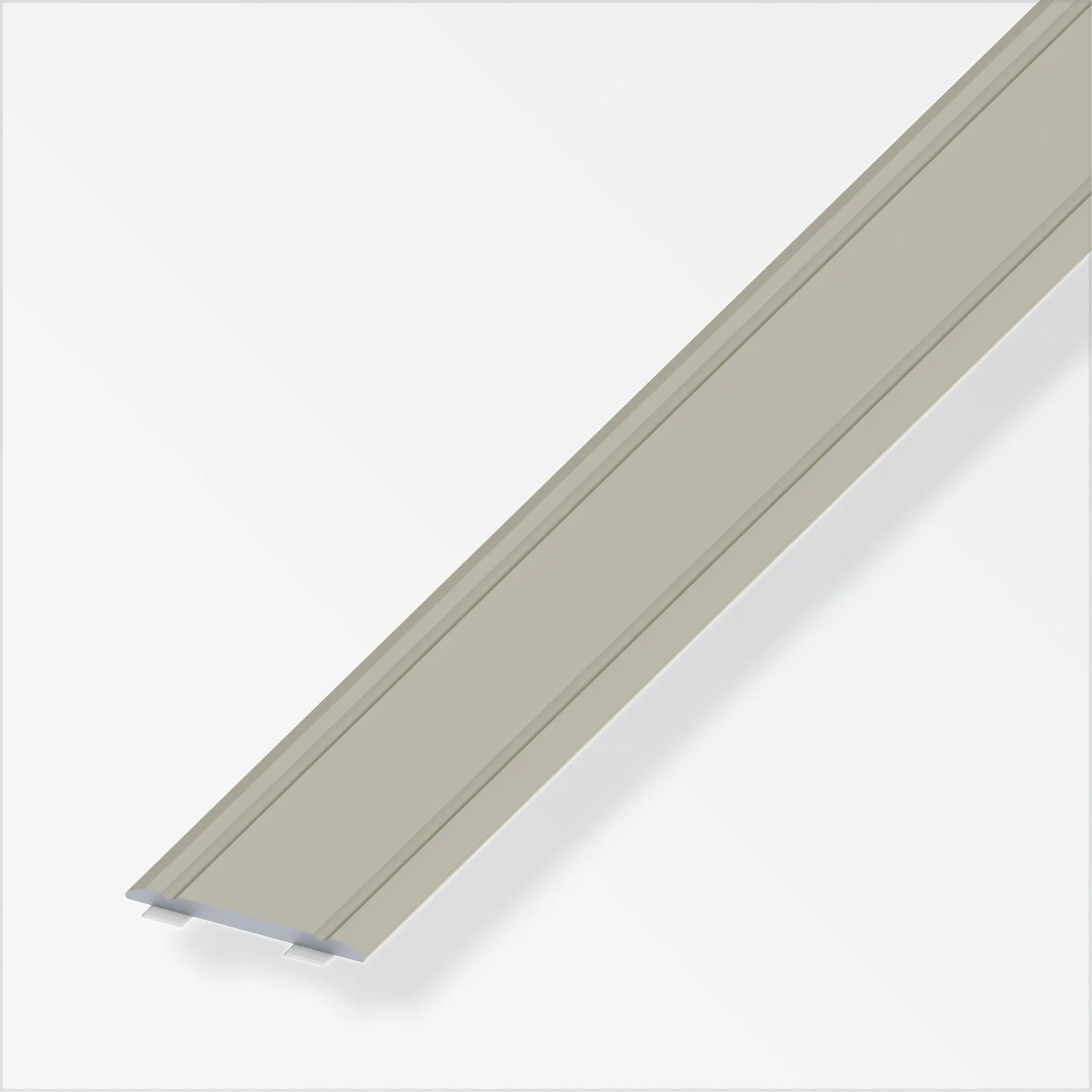 alfer Übergangsprofil 1 m, 30 x 2 mm Aluminium eloxiert titan