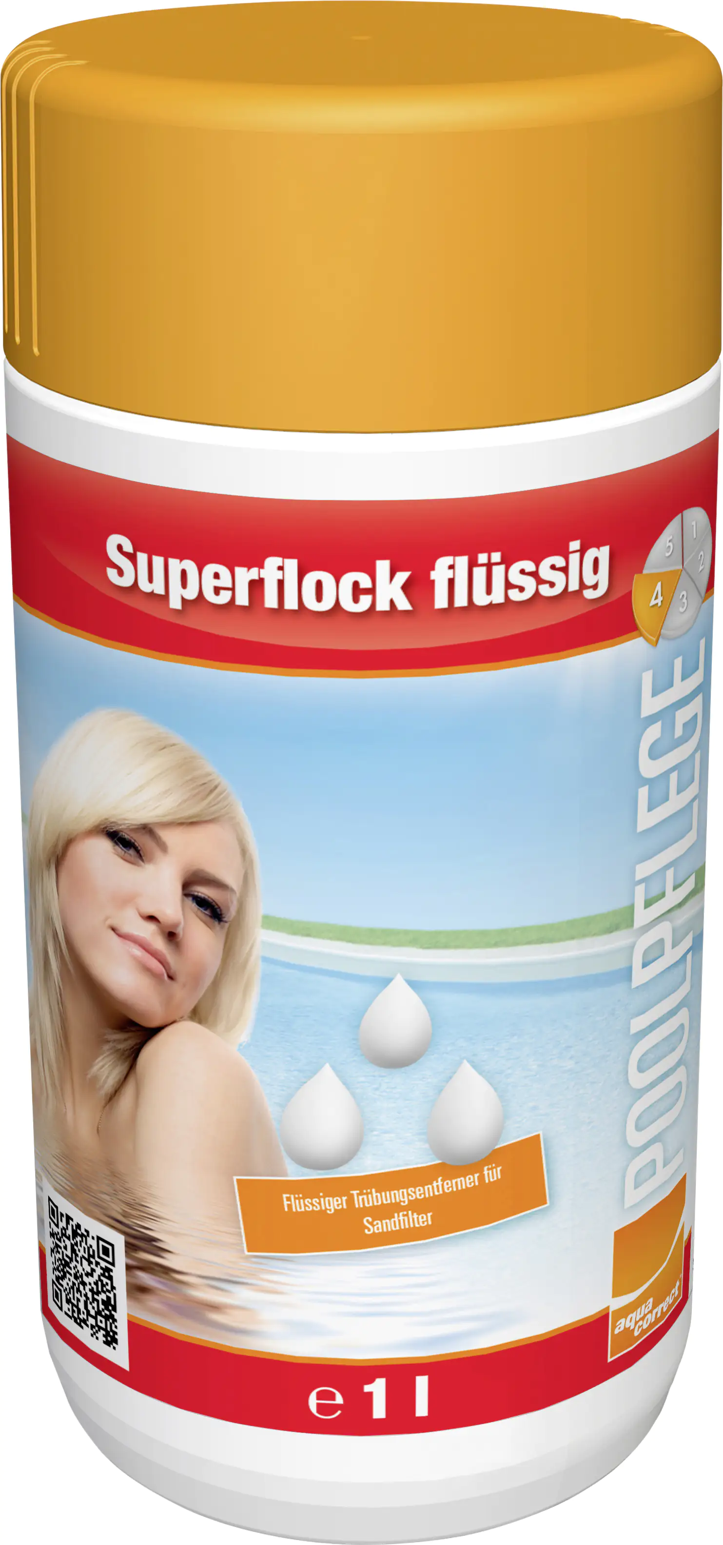 Steinbach Poolpflege Superflock flüssig 1 L, Flockungsmittel