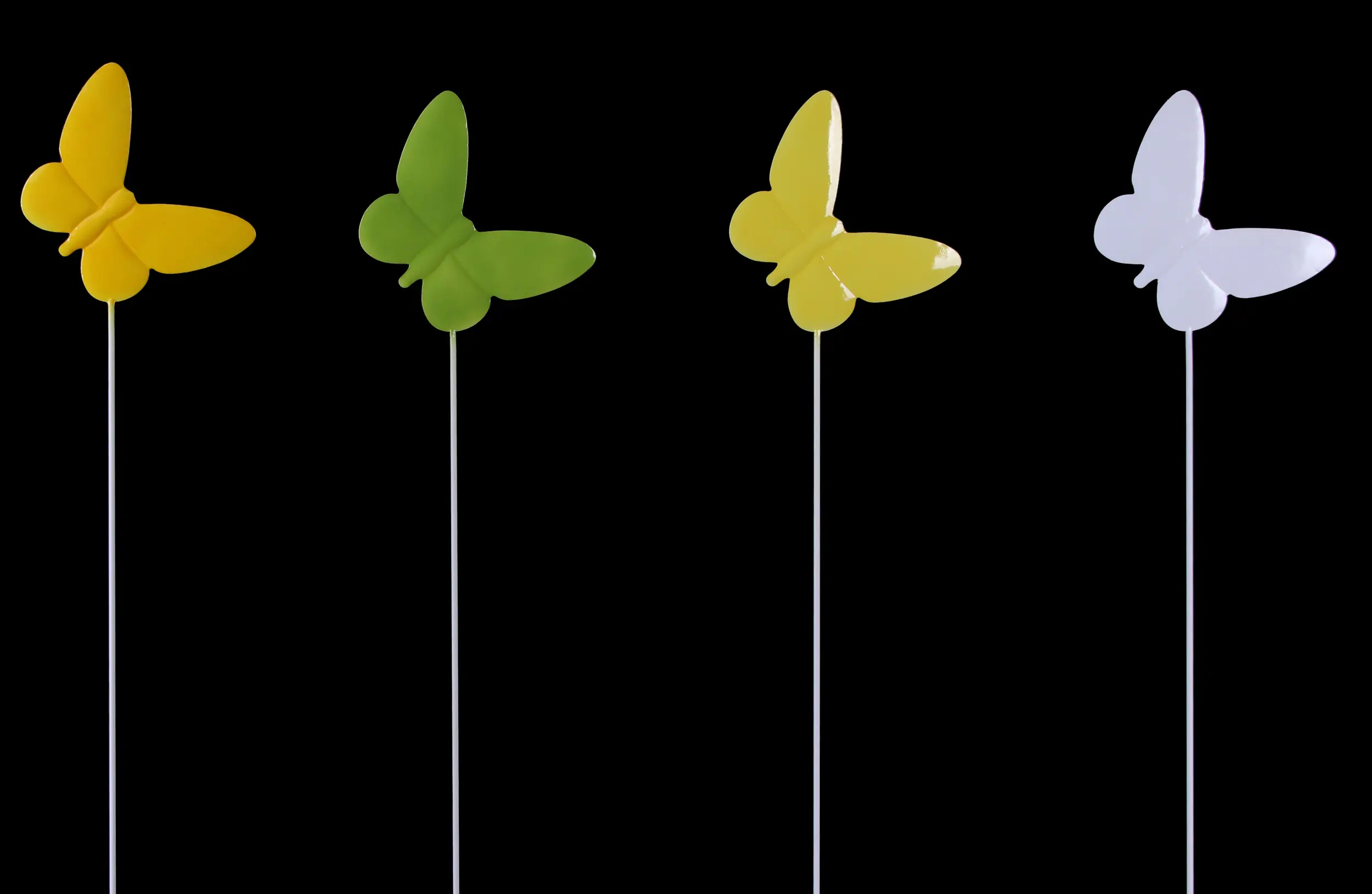 TrendLine Gartenstecker Blume Metall 33 x 7 cm 4-fach sortiert