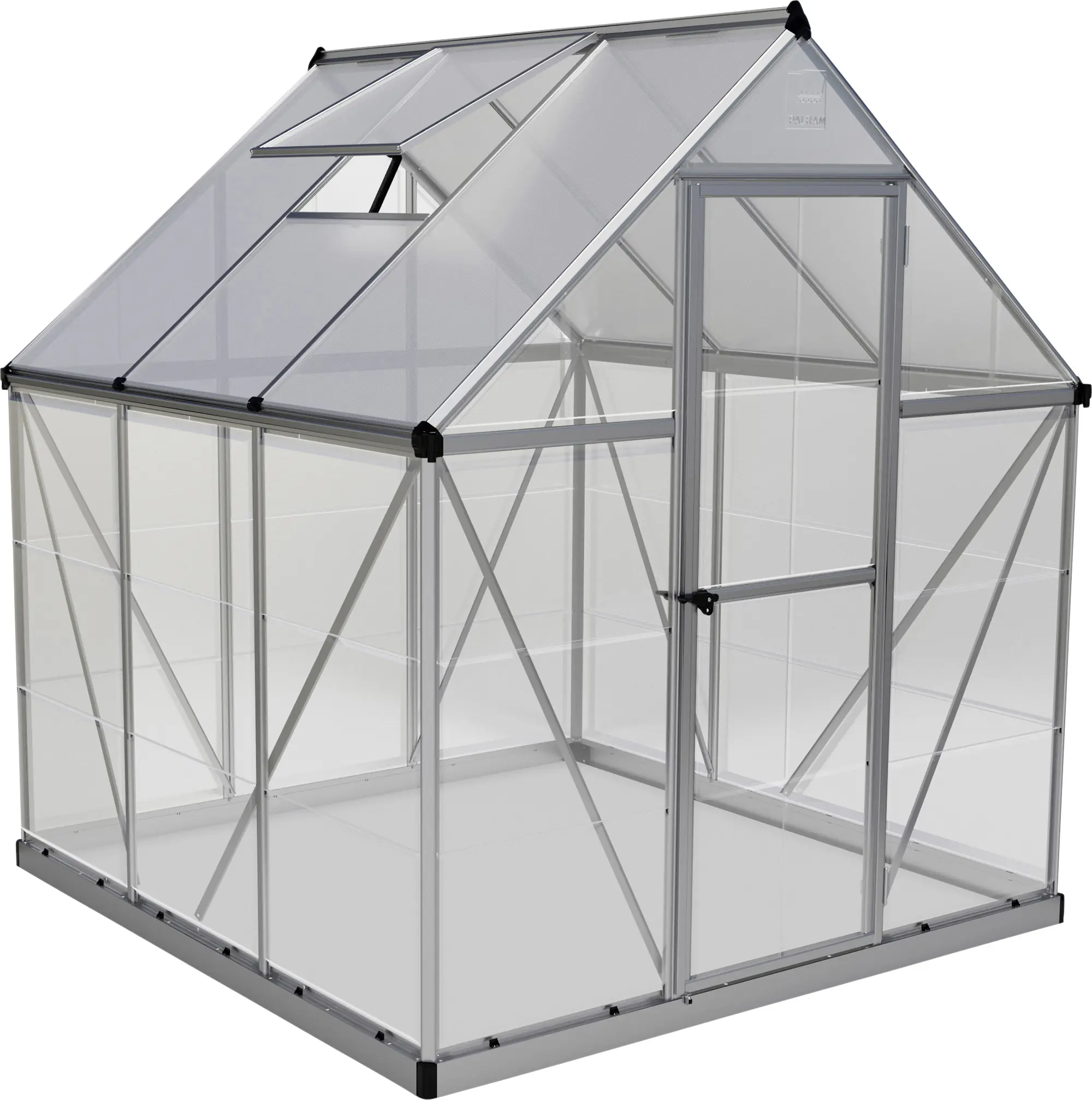 Canopia Gewächshaus Hybrid 6X6 silber 185 x 186 x 208 cm