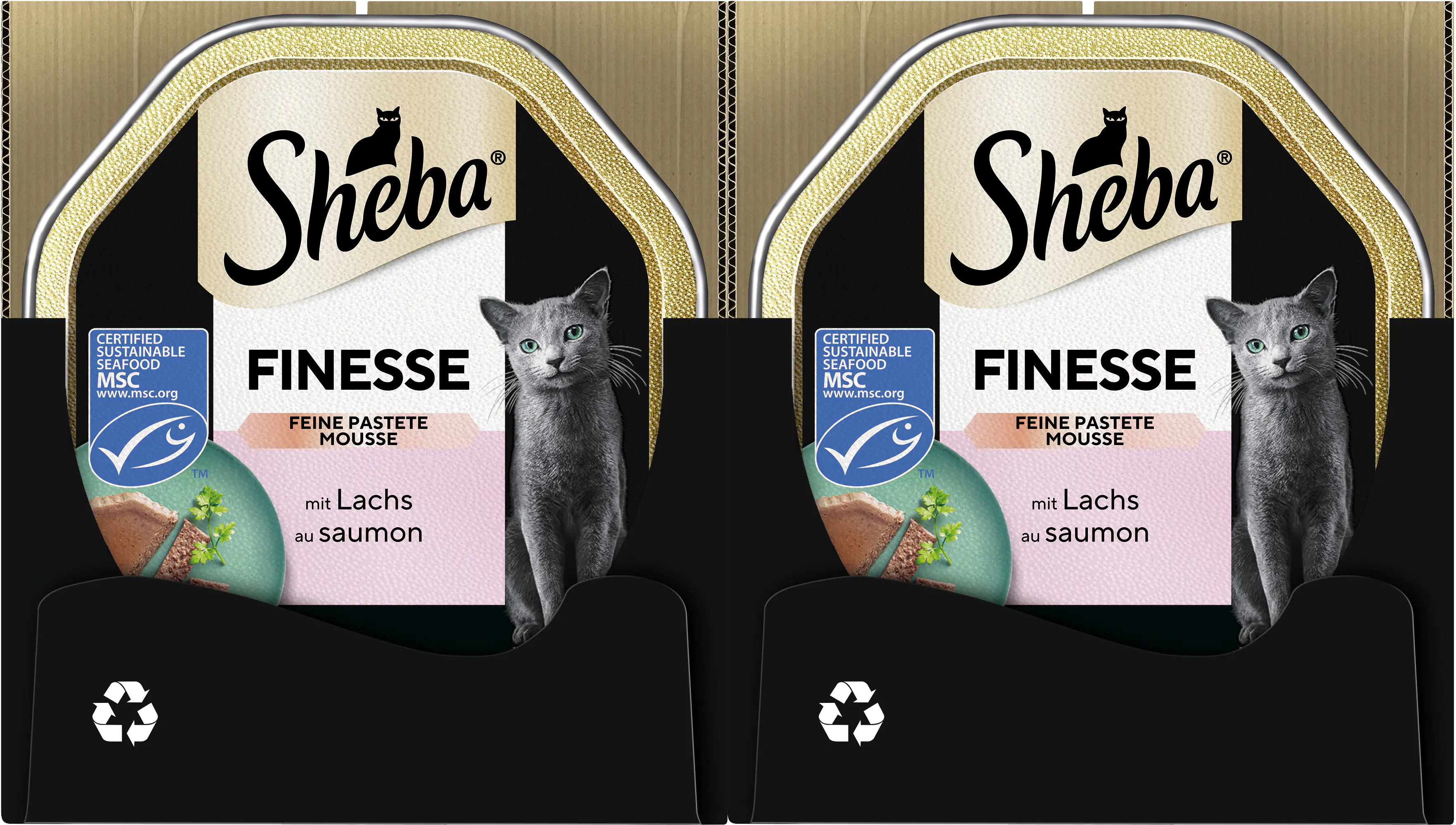 Sheba Finesse Feine Pastete mit Lachs Katzenfutter 85g Sheba Finesse Feine Pastete mit Lachs Katzenfutter 85g