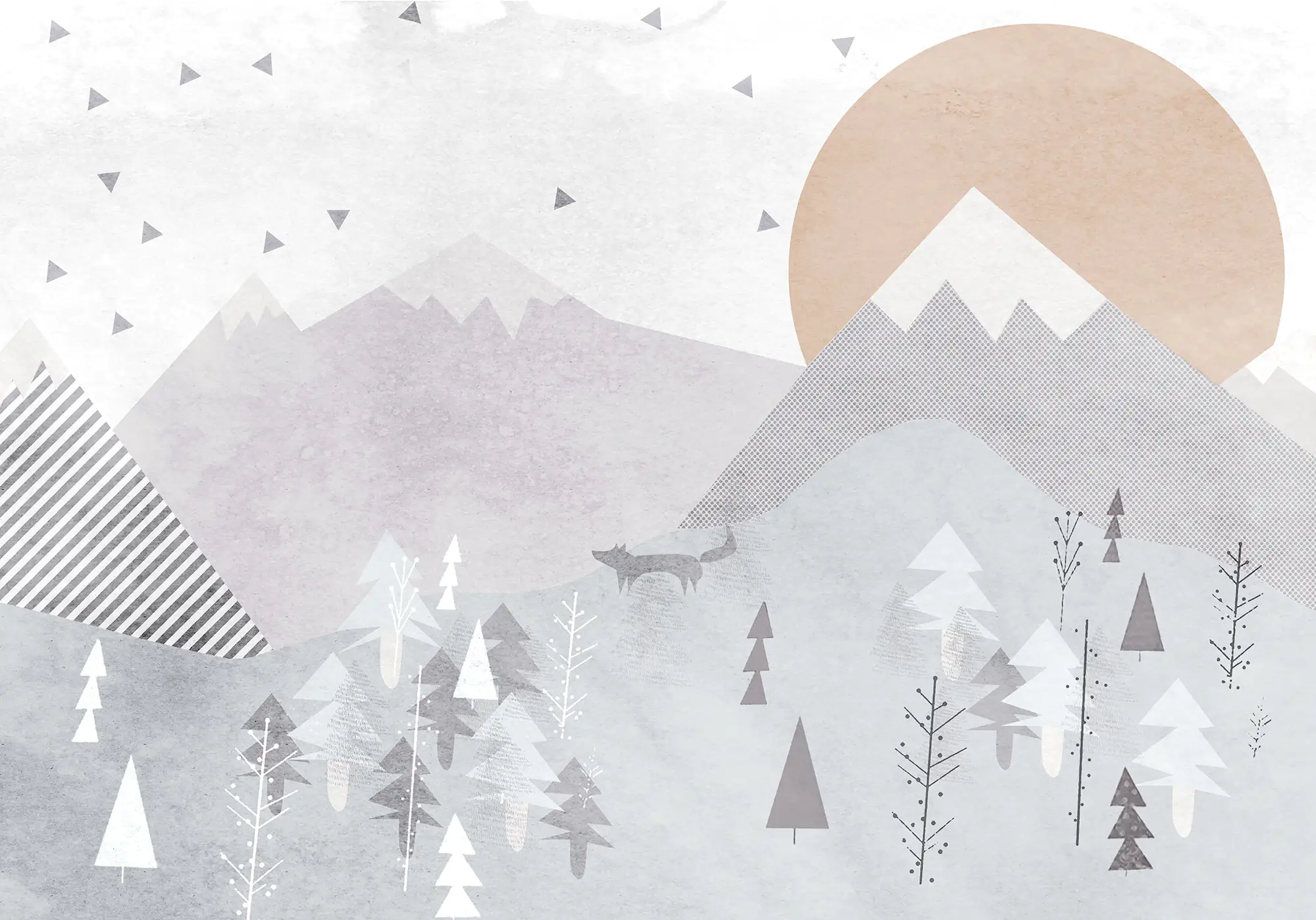 Komar Vlies Fototapete Fox Journey 400 x 280 cm 