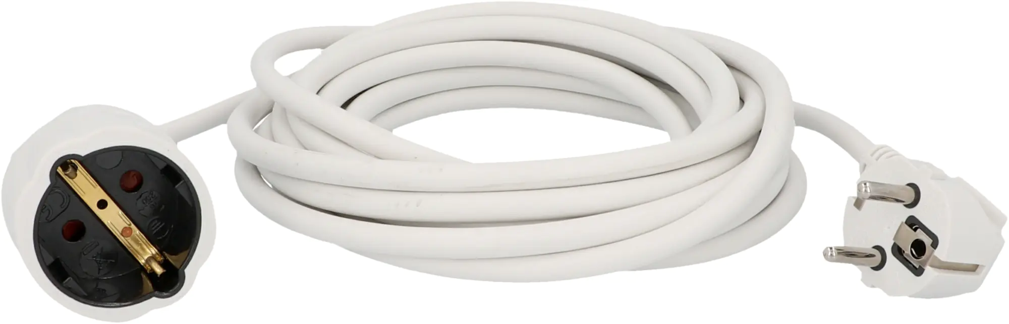 Unitec Schutzkontakt-Verlängerungskabel 5 m H05VV-F 1,5 mm² weiß