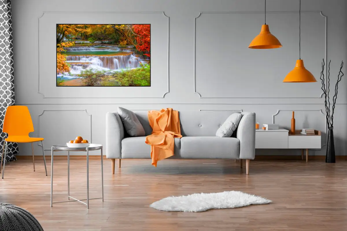 papermoon Infrarotheizkörper EcoHeat 90x120 cm 1200 Watt, Wasserfall