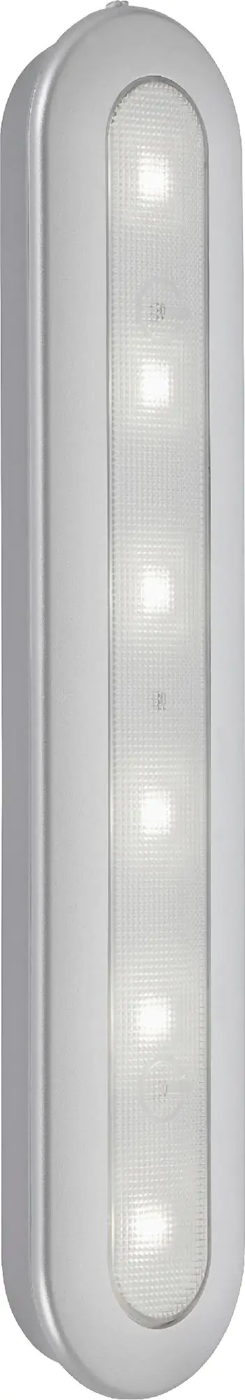 LED Unterbauleuchte Row Push Light batteriebetrieben, silberfarben