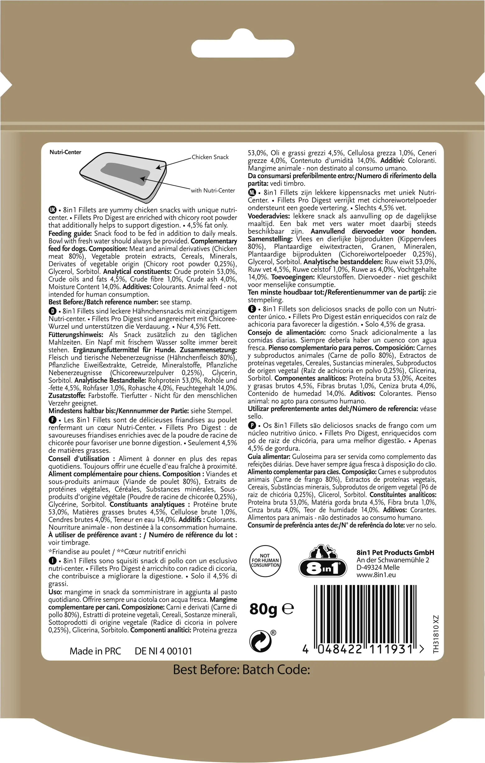 8in1 Hundesnack Fillets Pro Digest S 8in1 Hundesnack Fillets Pro Digest S