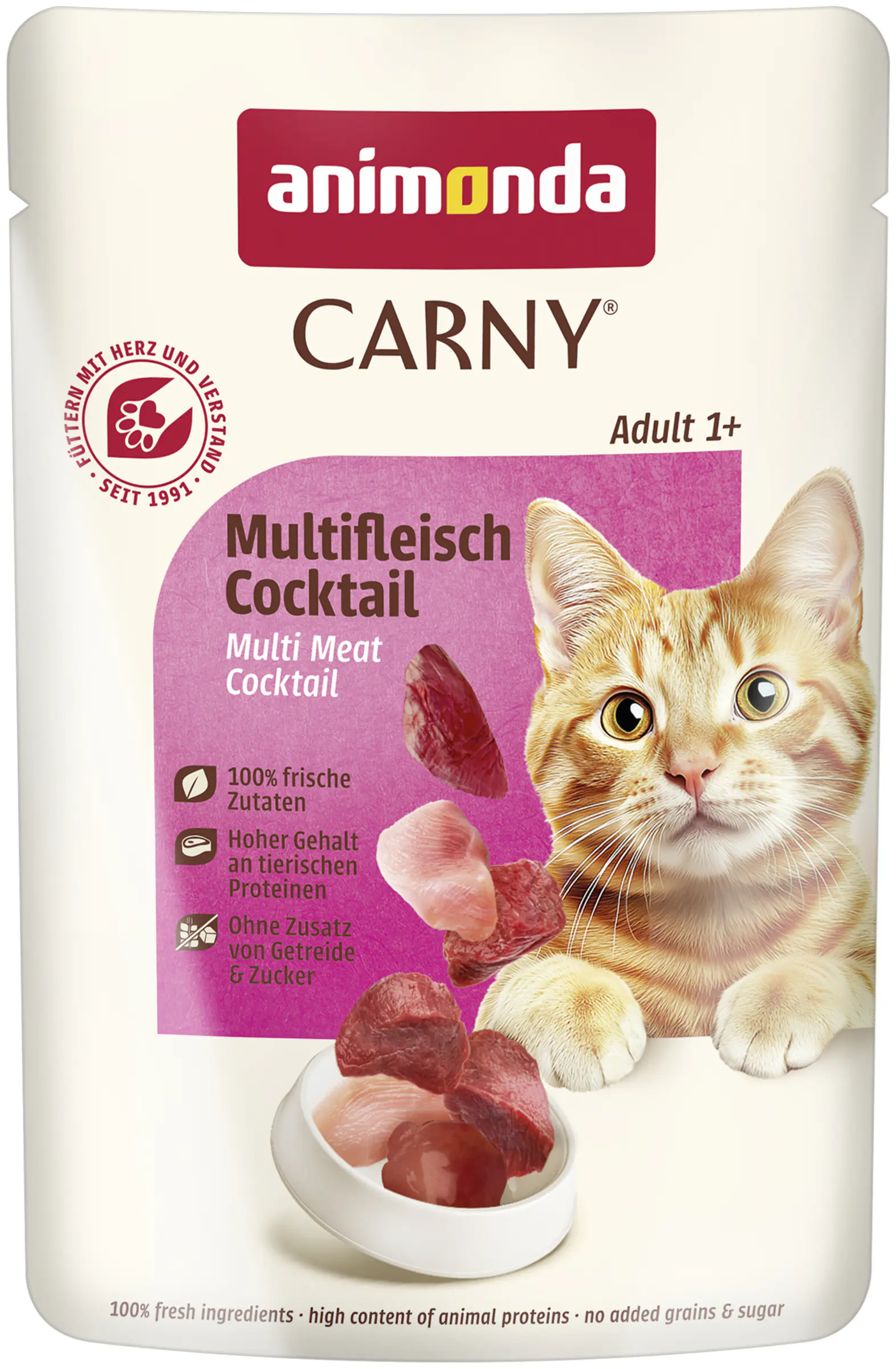 Animonda Carny Adult Katzennassfutter getreidefrei 85 g Multifleisch-Cocktail