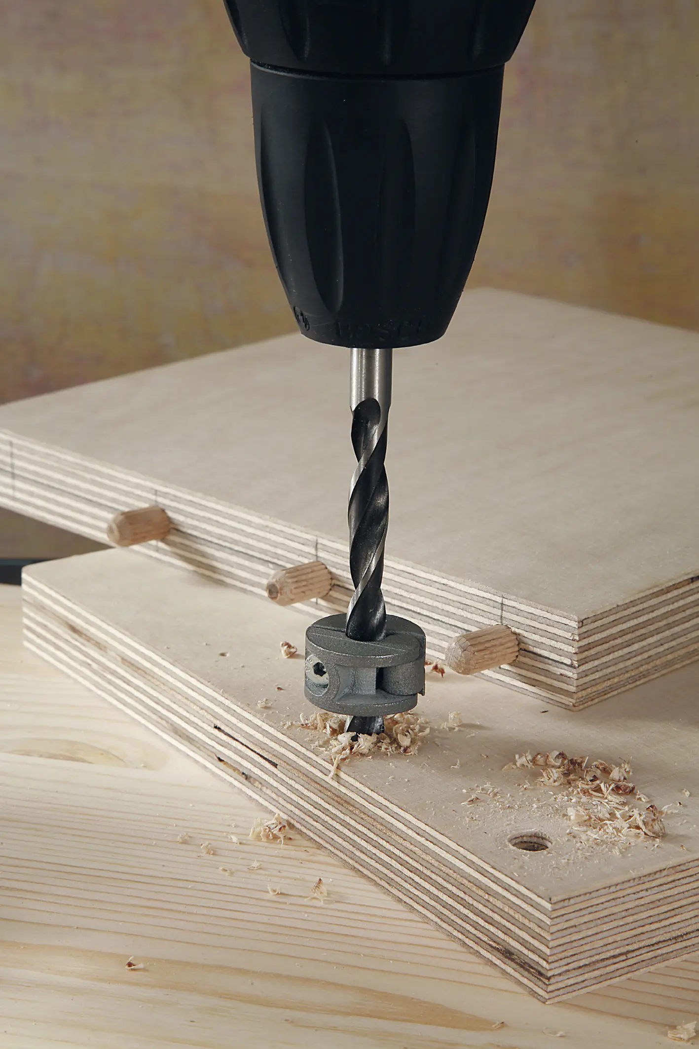 Wolfcraft Tiefenstopp 3-teilig Ø 6, 8, 10 mm Wolfcraft Tiefenstopp 3-teilig Ø 6, 8, 10 mm