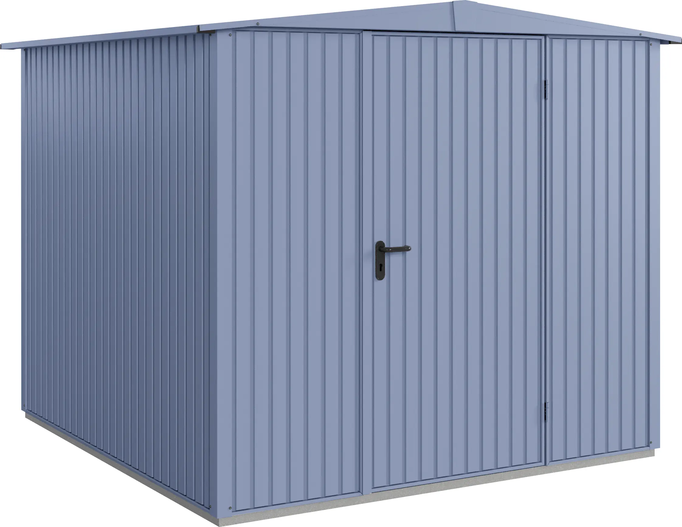 EcoStar Gerätehaus Trend-S Typ 2 258,8 x 247,7 x 216 cm taubenblau