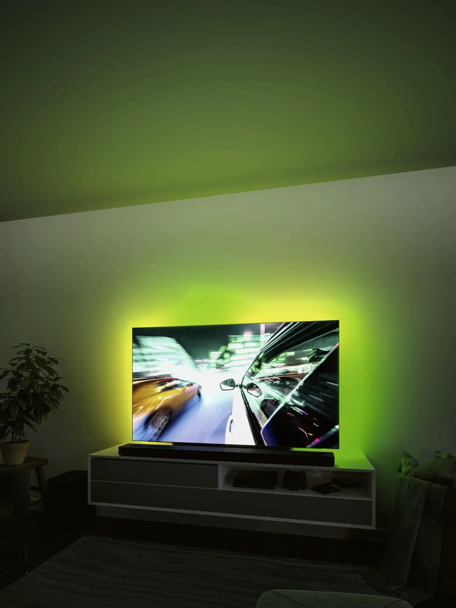 Paulmann Entertain USB LED Stripe 2m RGB dimmbar, für 55 Zoll Fernseher