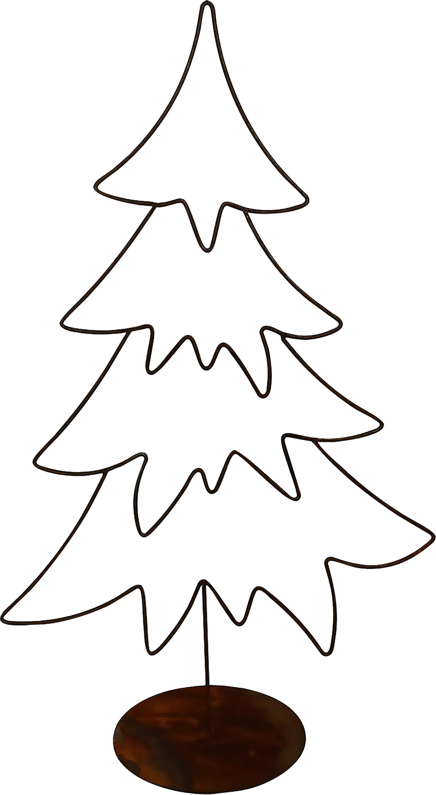 Badeko Baum Berchtesgaden 61 x 39 x 18 cm rostbraun