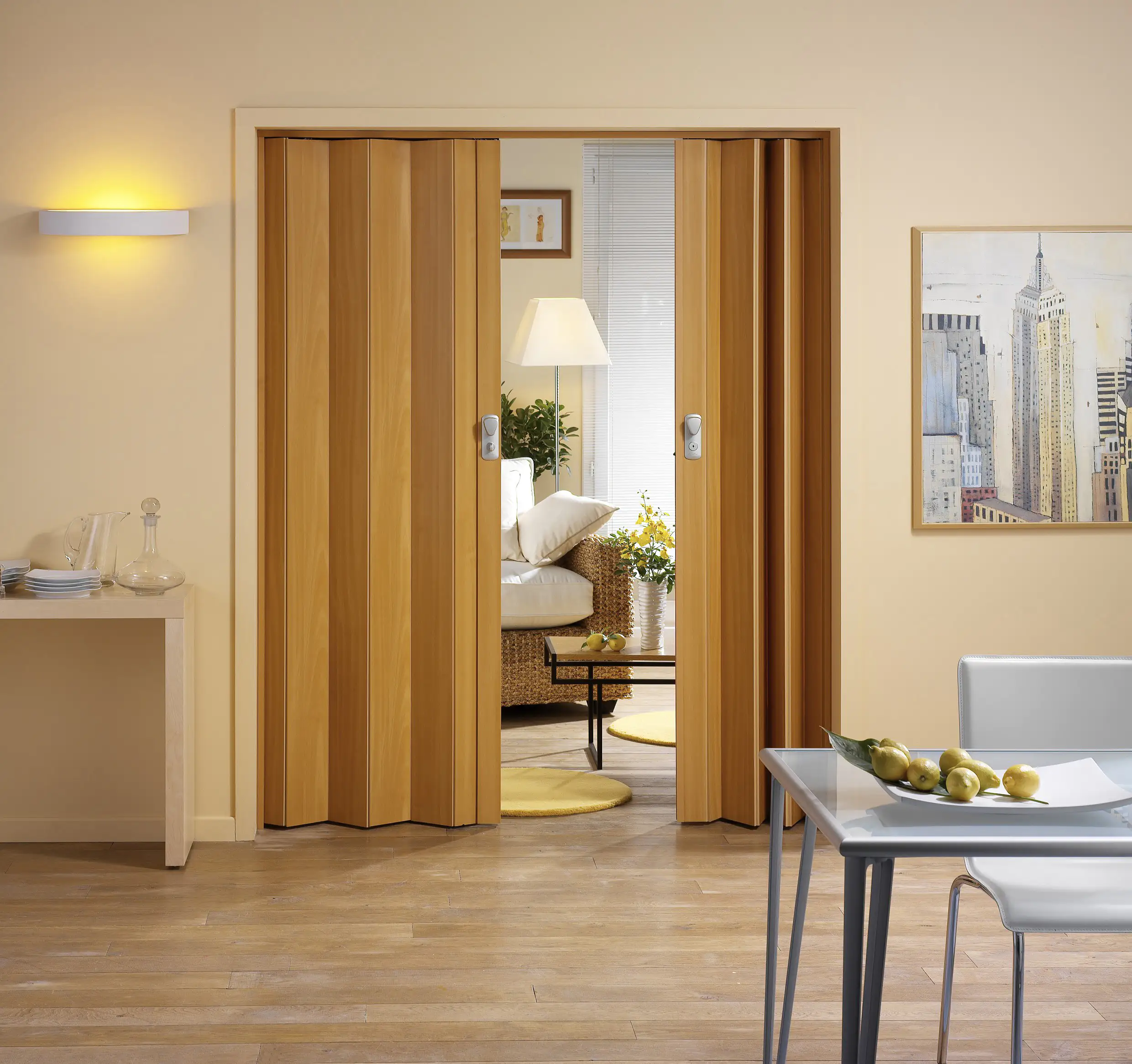 Grosfillex Falttüre Spacy Kirschbaum 84 x 205 cm