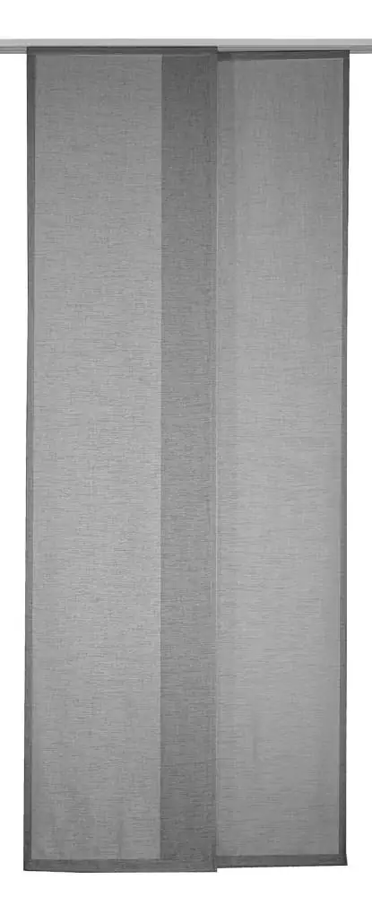 Neusser Collection Flächenvorhang Uni grau, 245 x 60 cm
