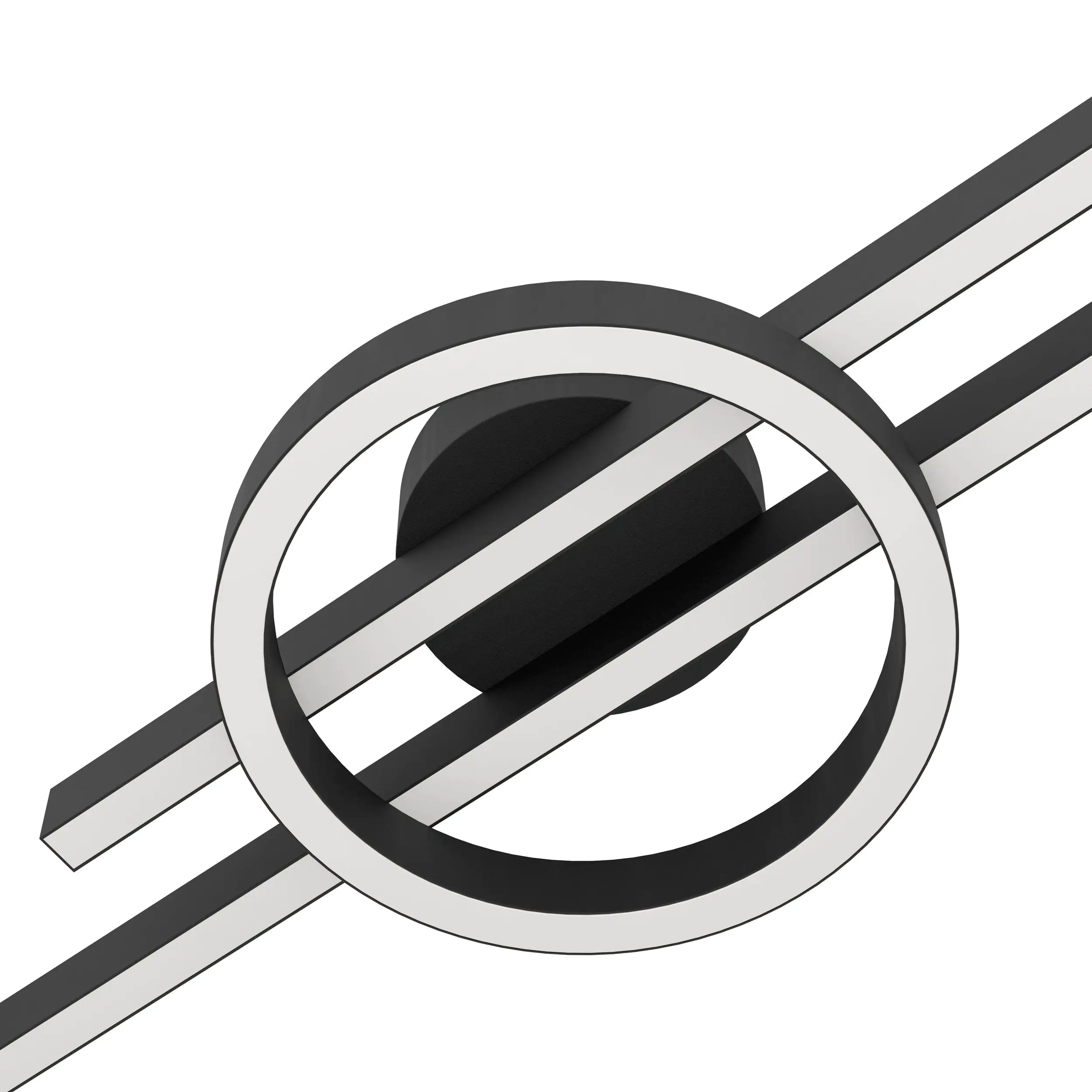 Eglo LED Deckenleuchte Amandolo schwarz weiß 77,5 x 20 cm