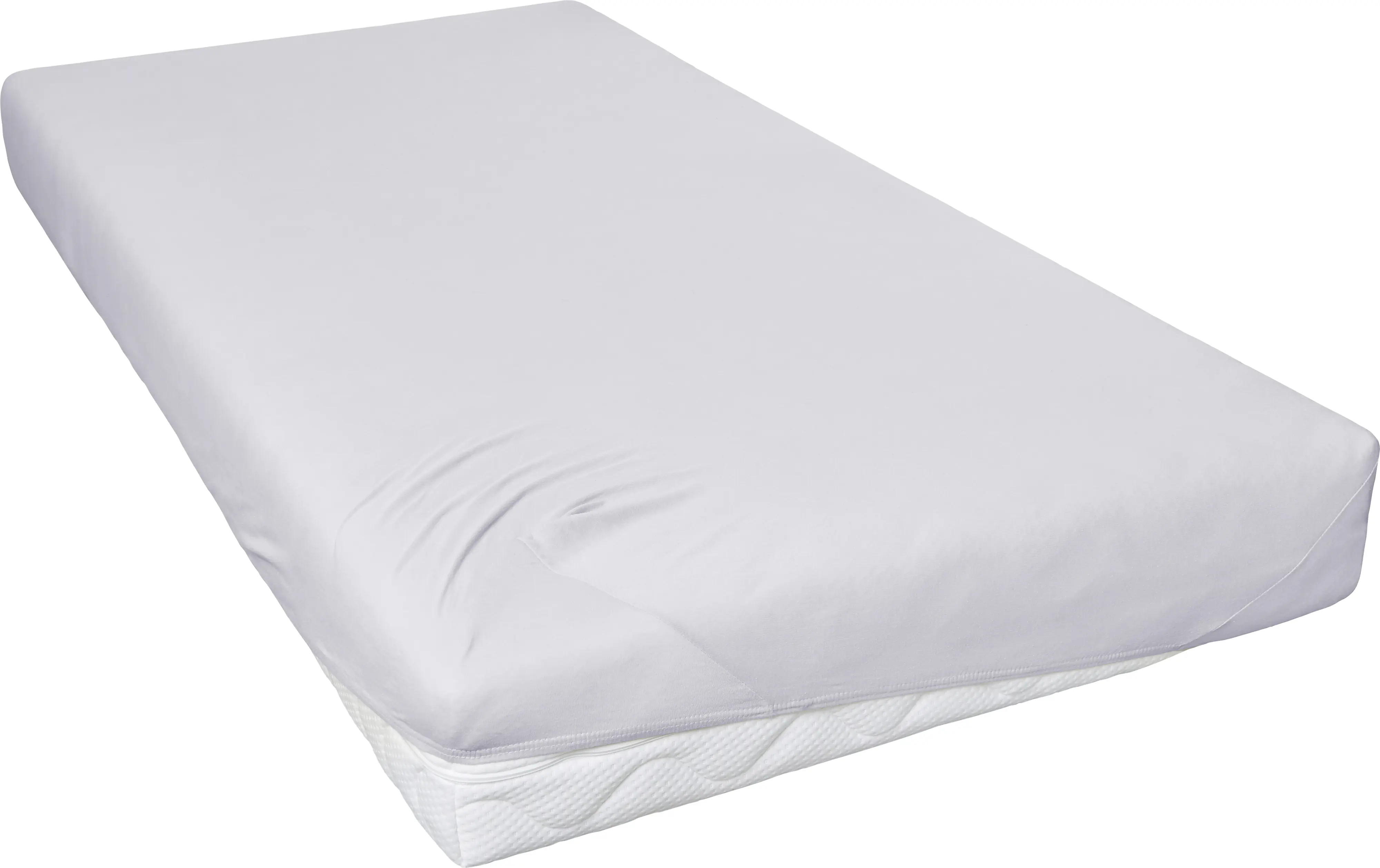 Jersey Spannbettlaken 100 x 200 cm hellgrau