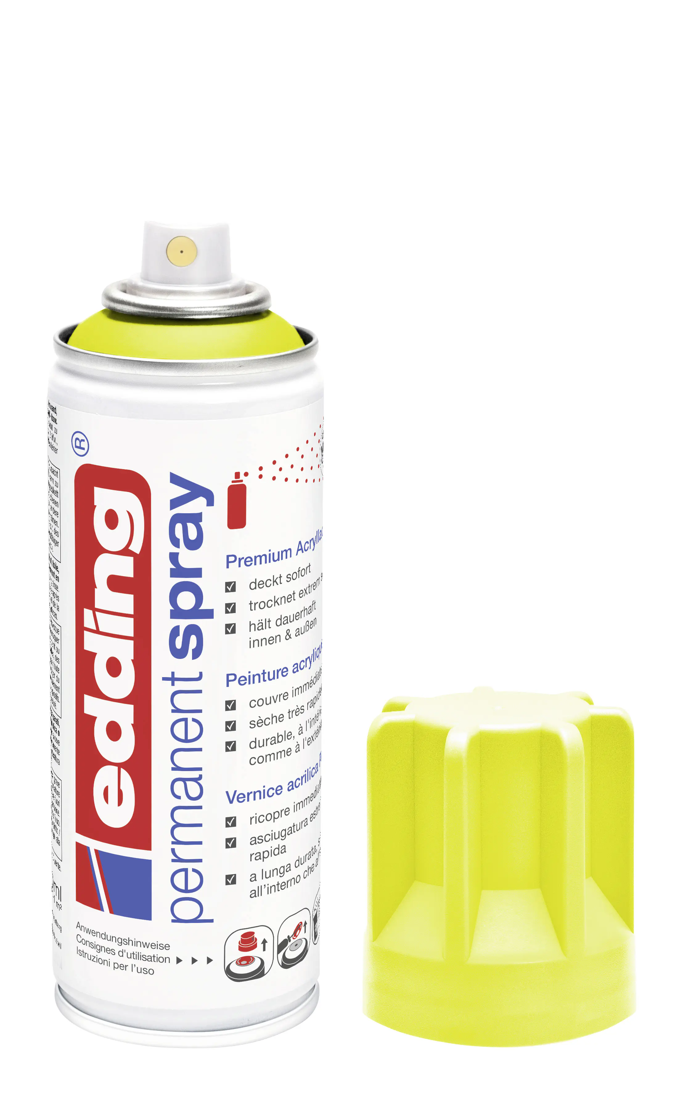 edding 5200 Permanent Spray Premium Acrylic Paint neongelb
