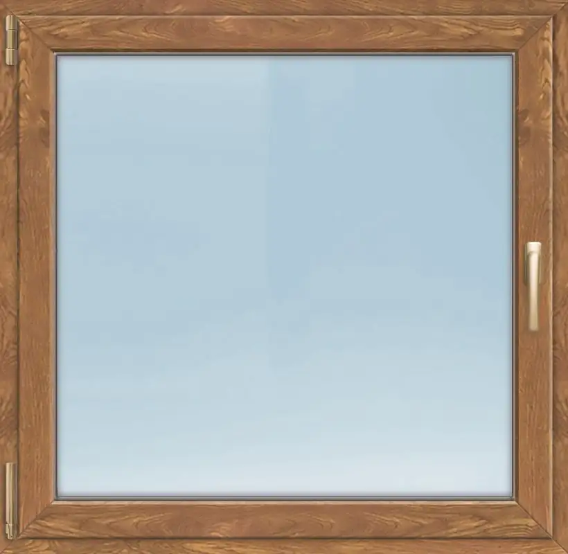 Meeth Fenster 100 x 70 cm DIN links 1 flügelig Dreh-Kipp golden Oak