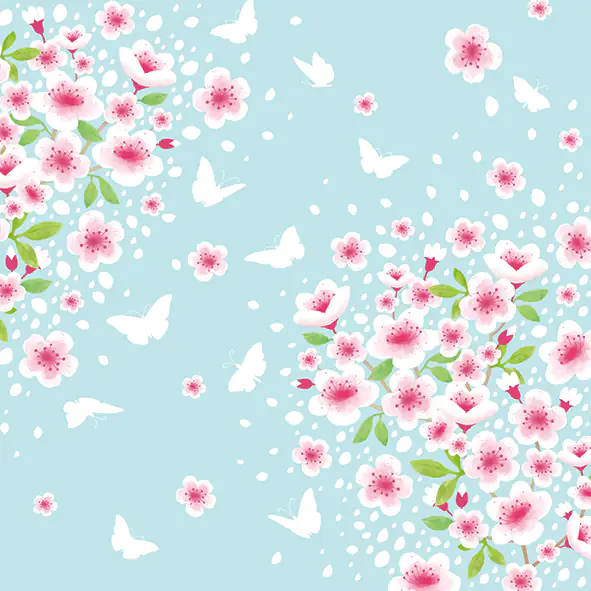 Braun & Company Servietten Cherry Spring 33 x 33 cm - 20er Pack