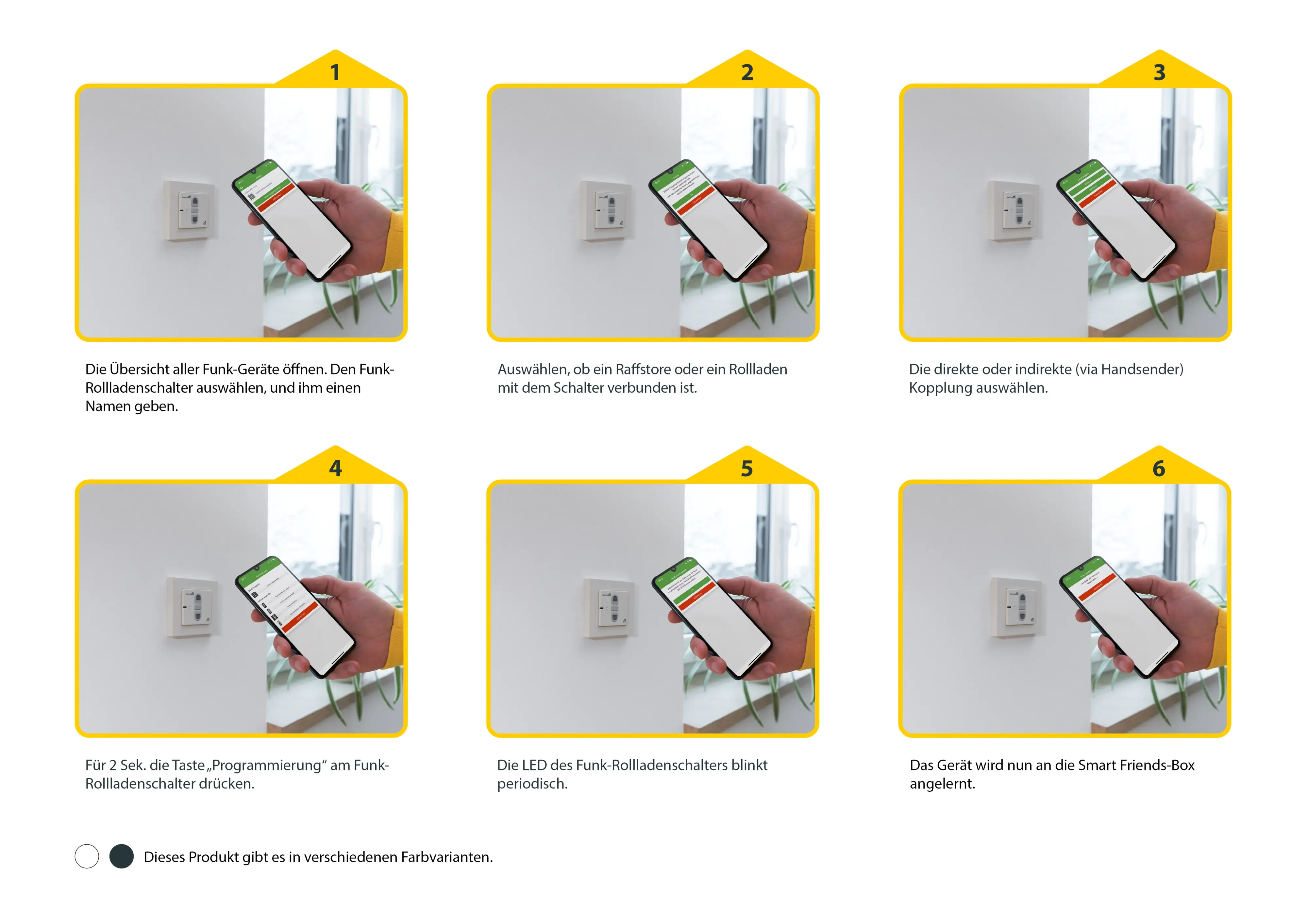 Schellenberg Funk Empfangsschalter, Unterputz Schellenberg Funk Empfangsschalter, Unterputz