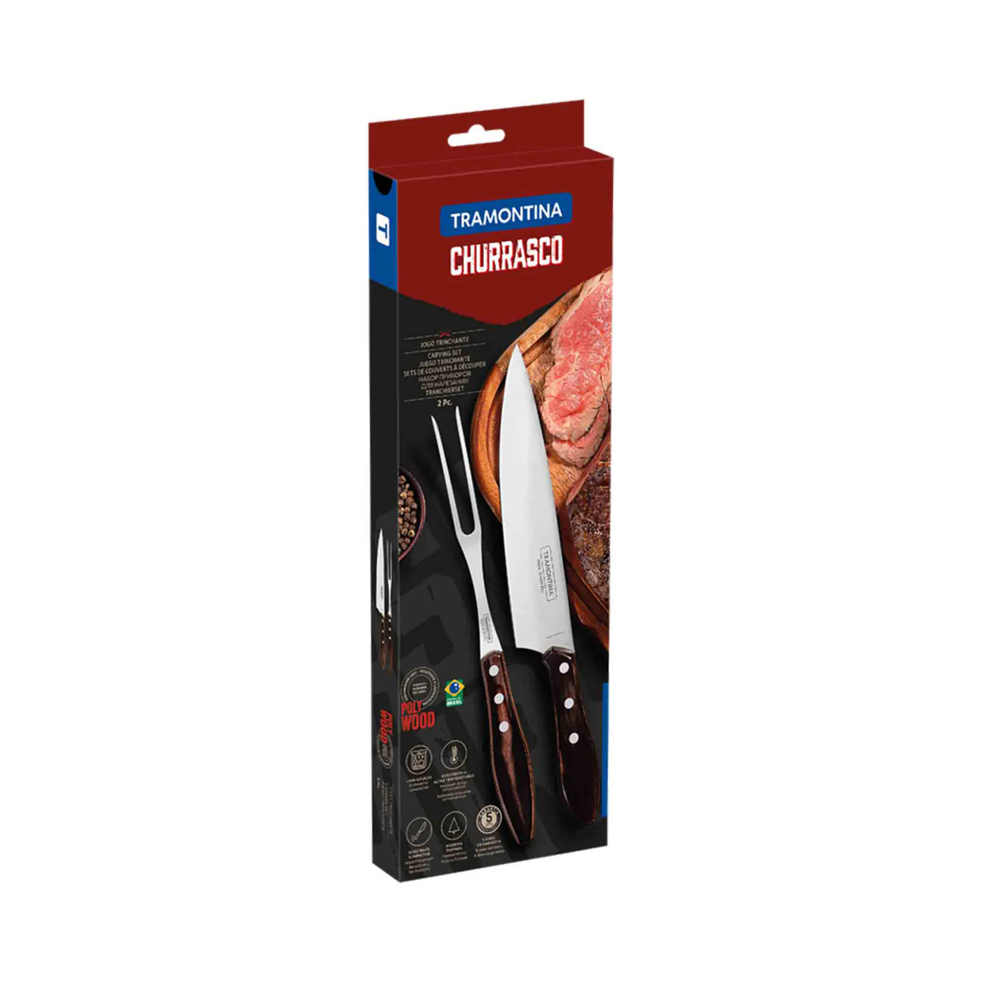 Tramontina Churrasco Tranchierset 2-tlg Tramontina Churrasco Tranchierset 2-tlg