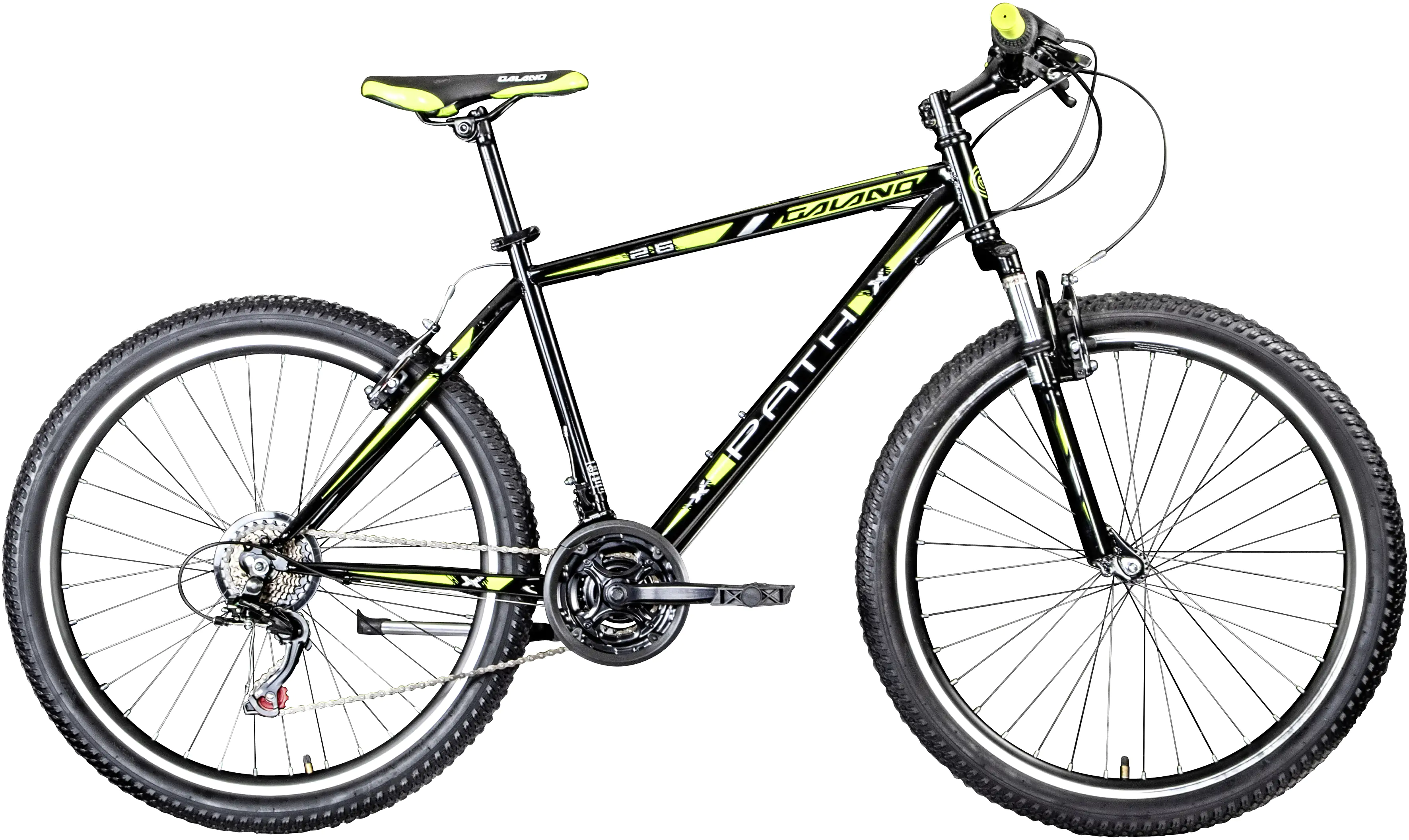 Galano Mountainbike Path MTB Hardtail Unisex 26 Zoll 21-Gang schwarz grün