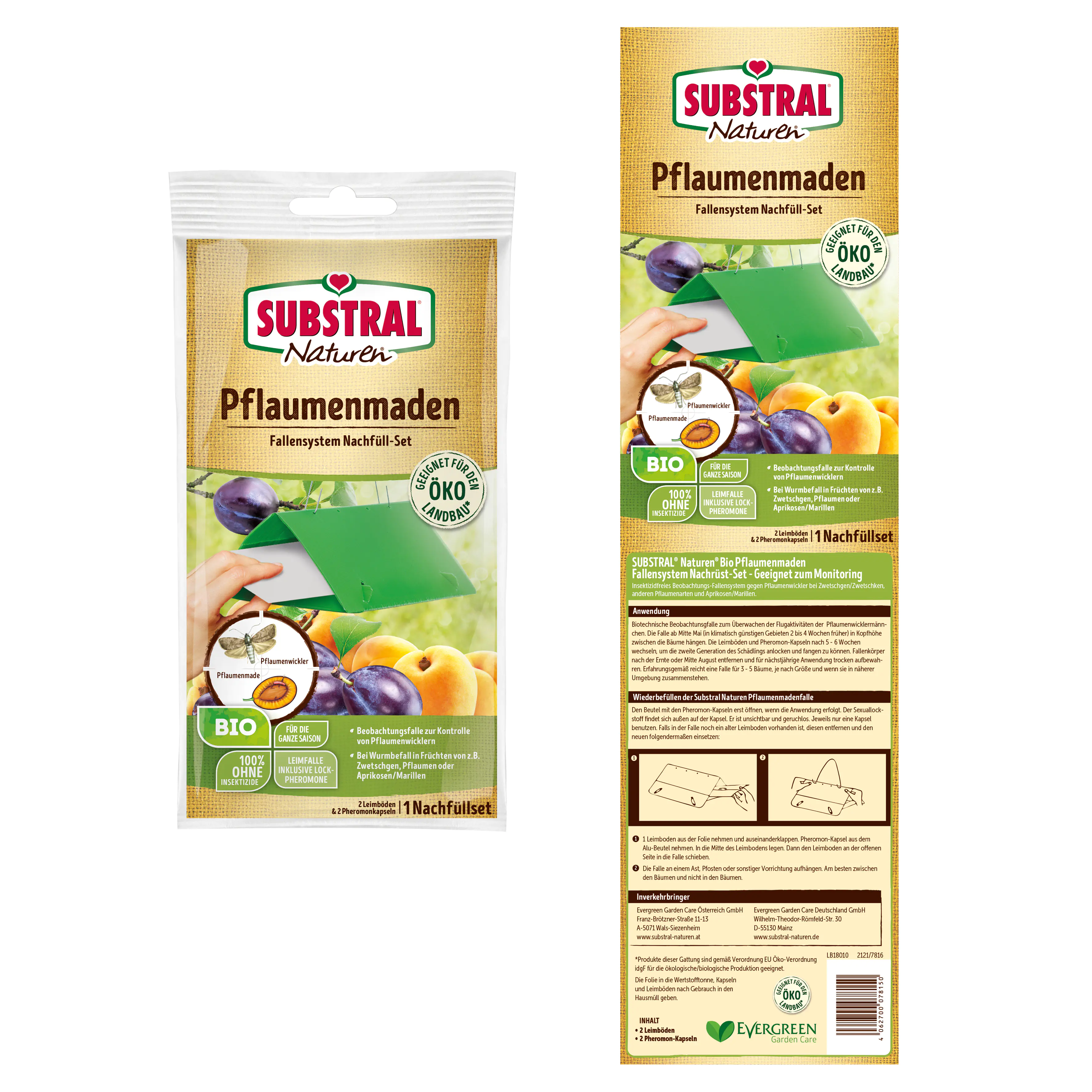 Naturen Pflaumenmaden-Fallensystem Nachrüstset