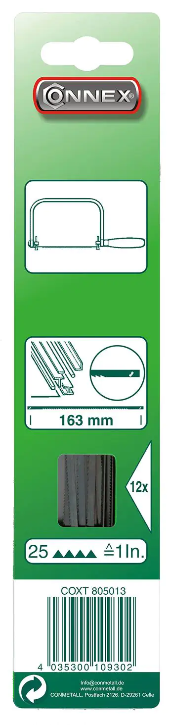 Sägeblatt 163 mm für Metall 12 Stück