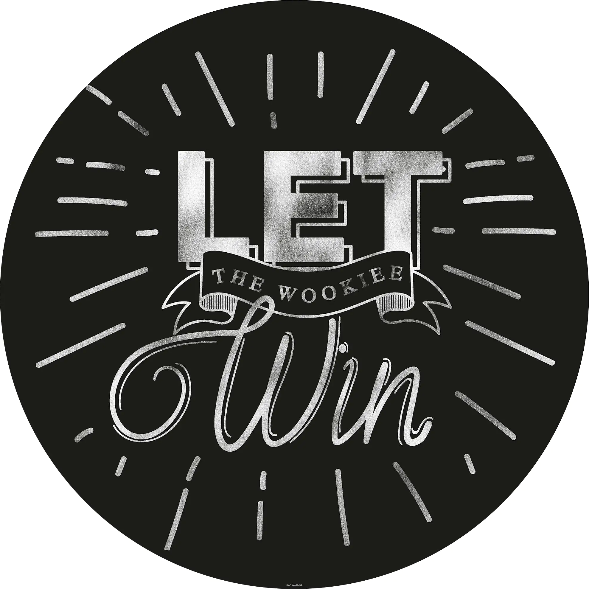 Komar Vlies Fototapete Dot Star W Wookie Win Ø 128 cm, selbstklebend