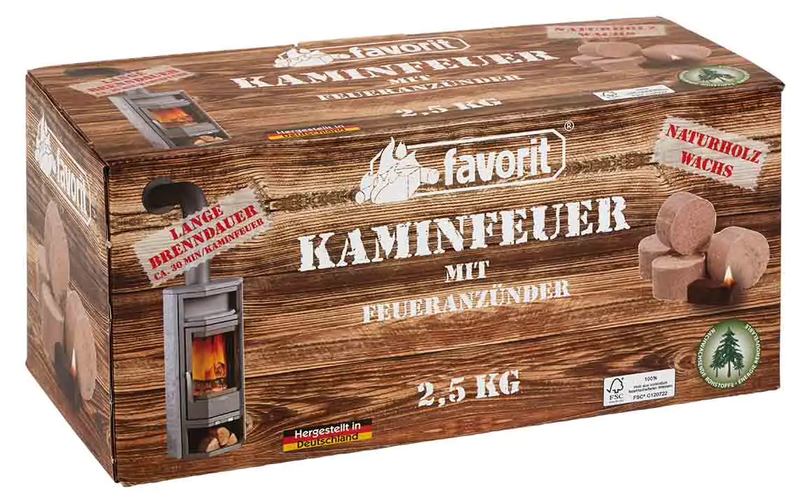 4006822312129 Favorit Kaminfeuer XXL-Feueranzünder 2,5 kg
