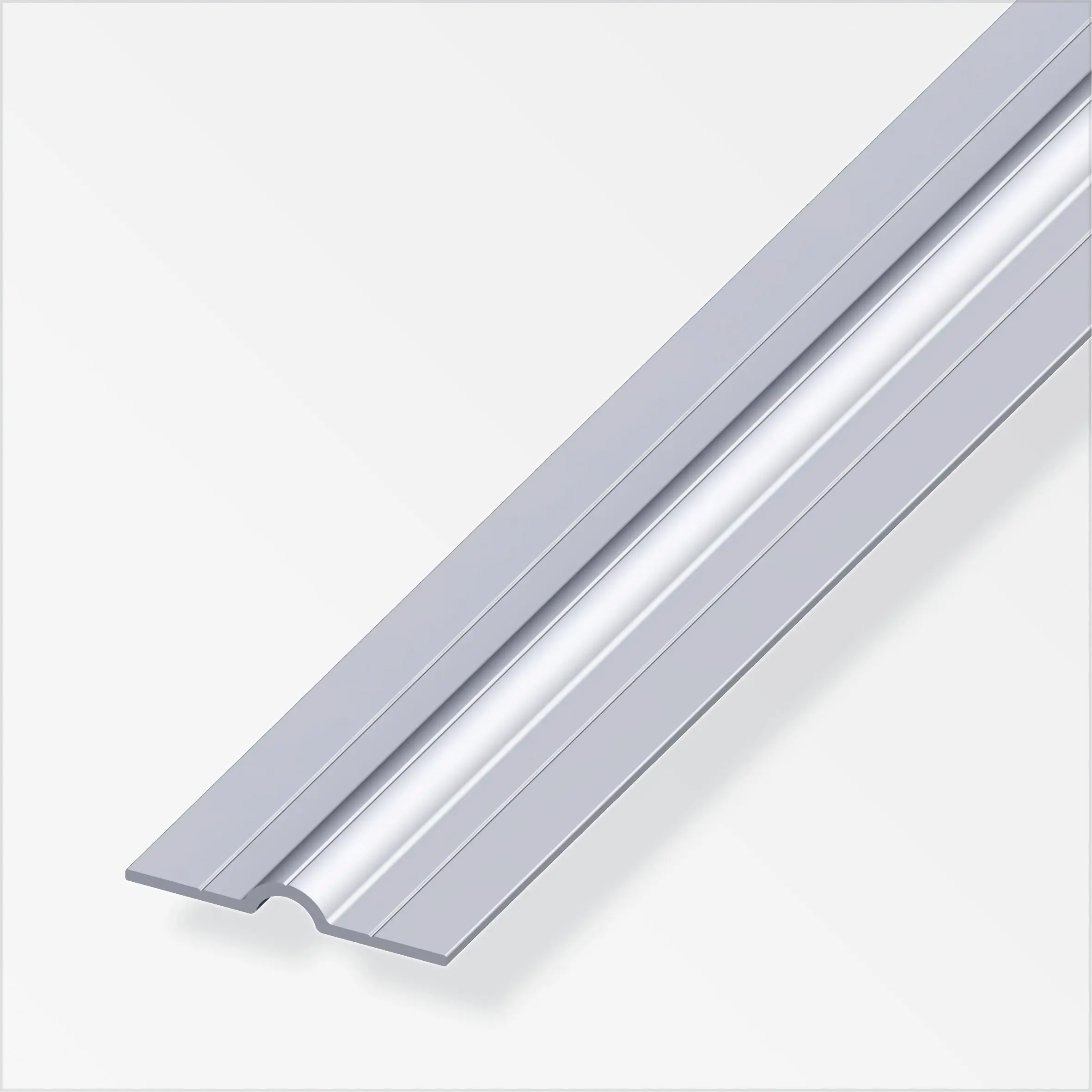 alfer Rohrschelle, kurz 1 m, 11.5 x 41.5 x 1.5 mm Aluminium roh blank