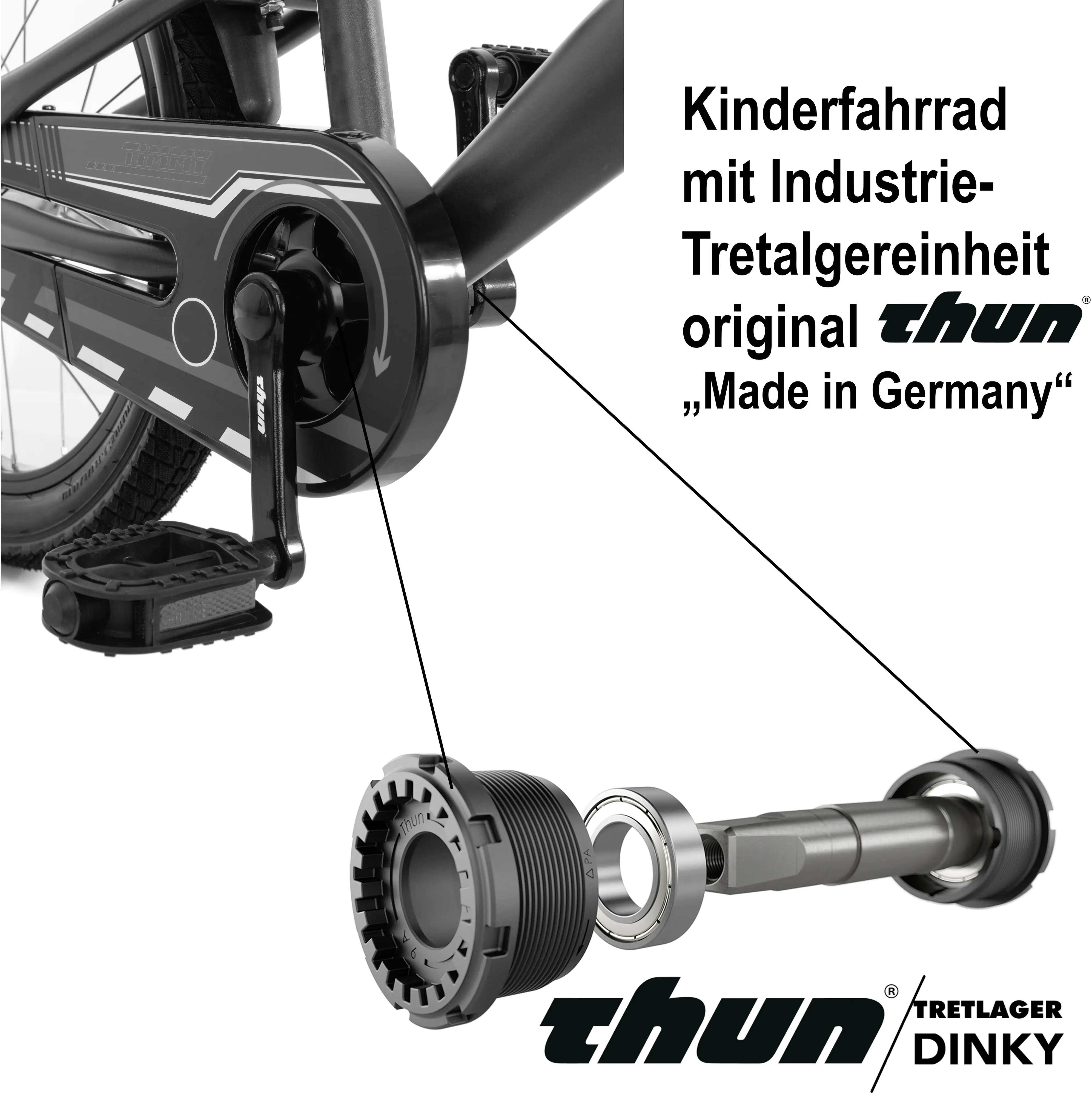 Bachtenkirch Kinderfahrrad Feuerwehr 18 Zoll feuerrot