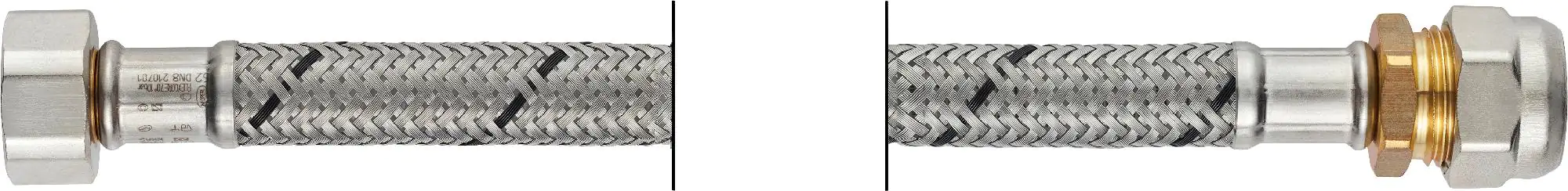 Flexo orange Anschlussschlauch DN8 IG x Quetschverschraubung 3/8"