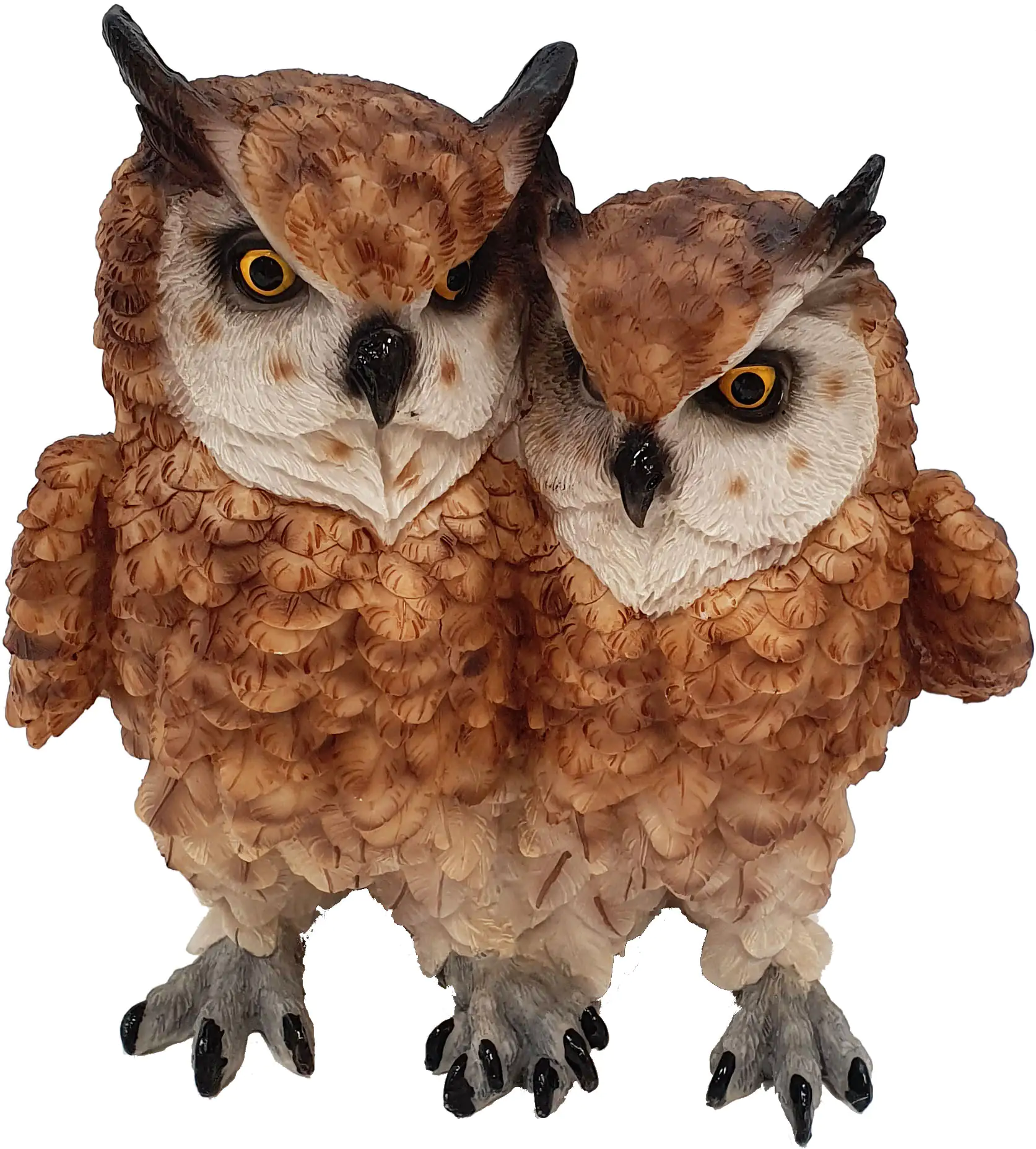 4250486197480 Dekofigur Eulenpaar klein 18 x 17 x 16 cm