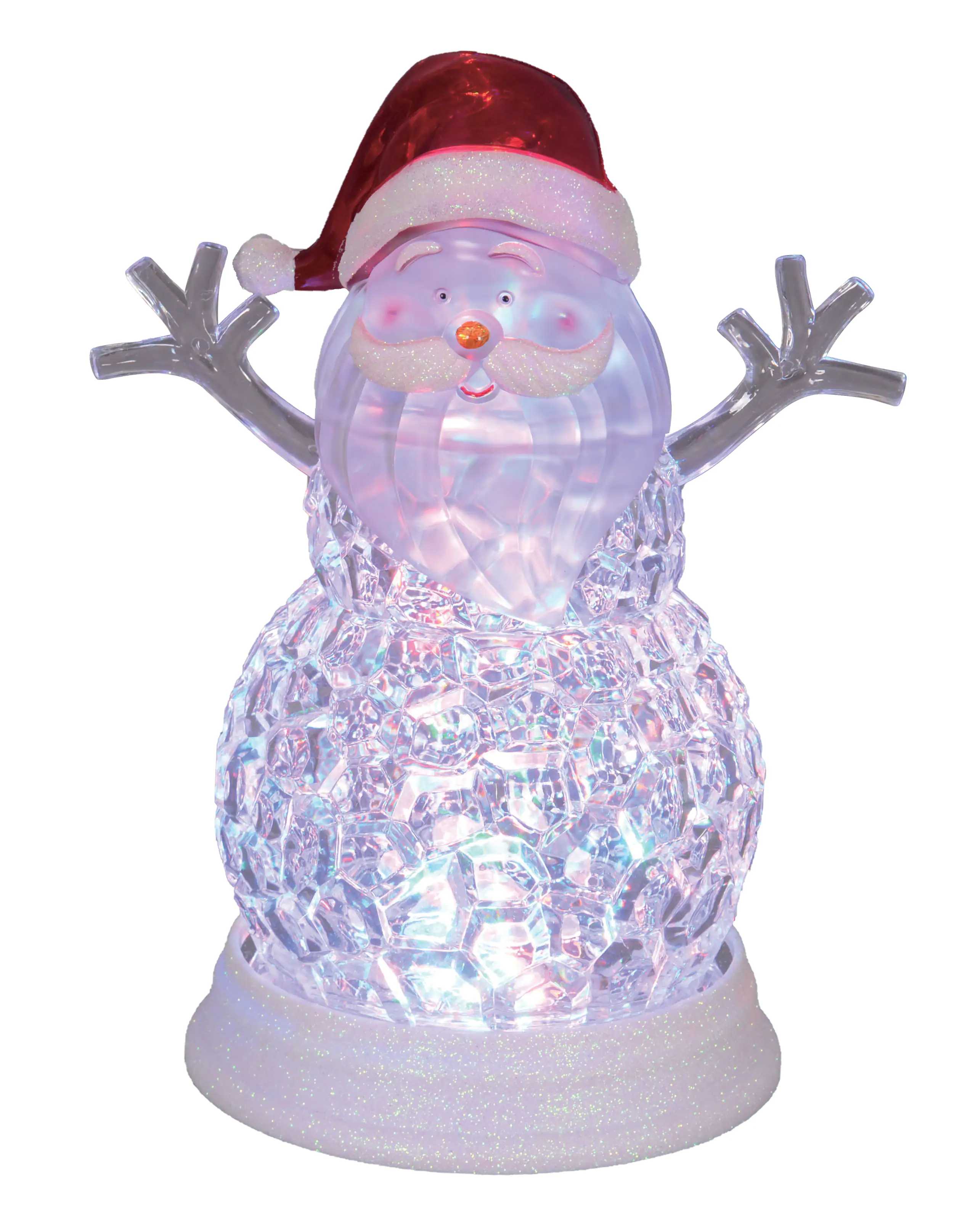 4333692378185 TrendLine LED Acrylfigur Weihnachtsmann 29 x 15 cm bunt mit Timer