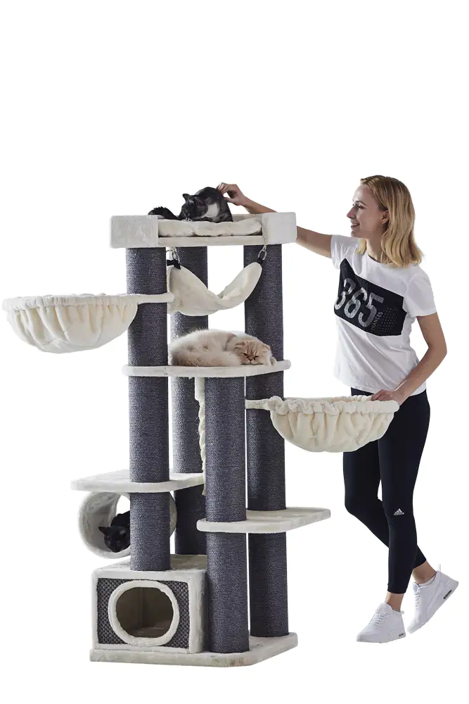 Nobby Kratzbaum Chilo H 165 cm cream