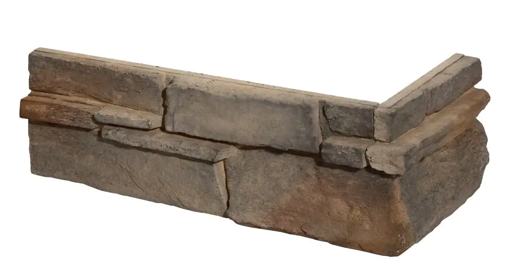 Verblender Ecke Averno grau-braun