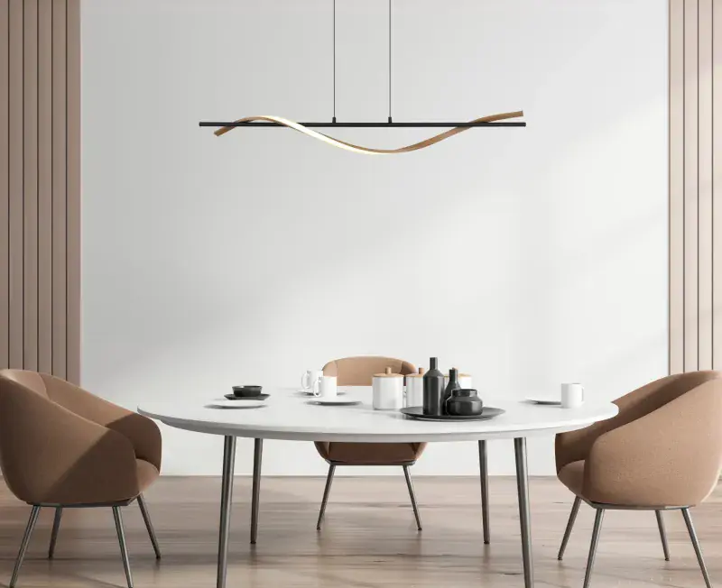 Globo Hängeleuchte Watkins 115 x 120 cm schwarz warmweiß