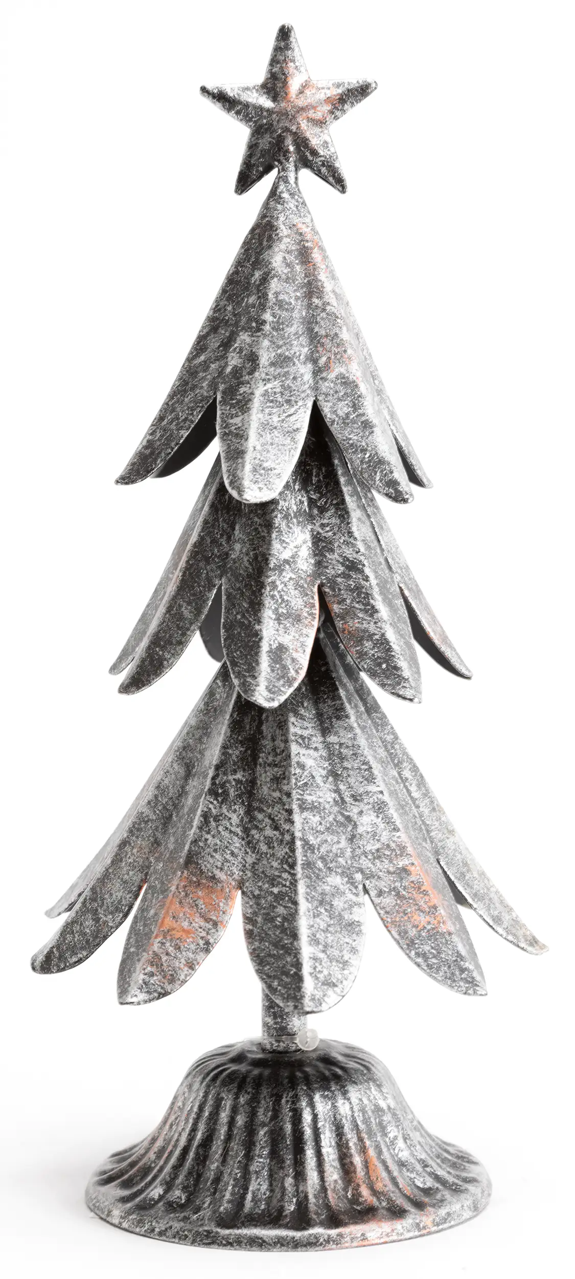 TrendLine Dekofigur Metall Tannenbaum Ø 11 x 20 cm antik-silber