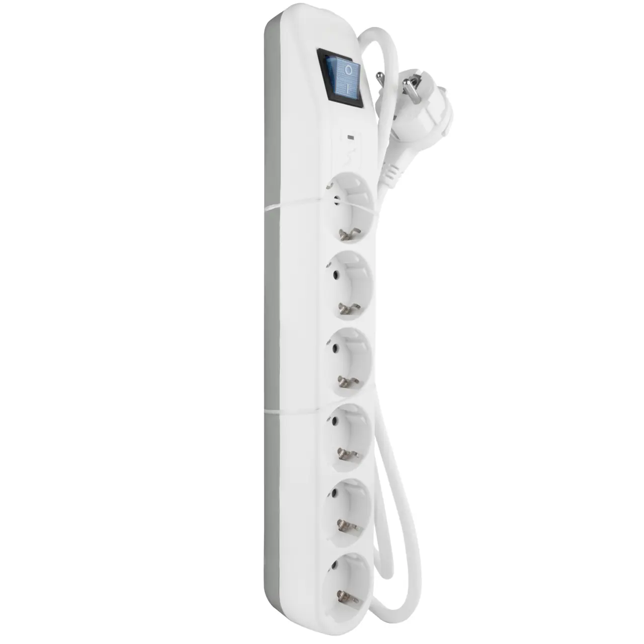 REV Steckdosenleiste ICE 6-fach mit Schalter 1,4m Kabel Überspannungsschutz weiß
