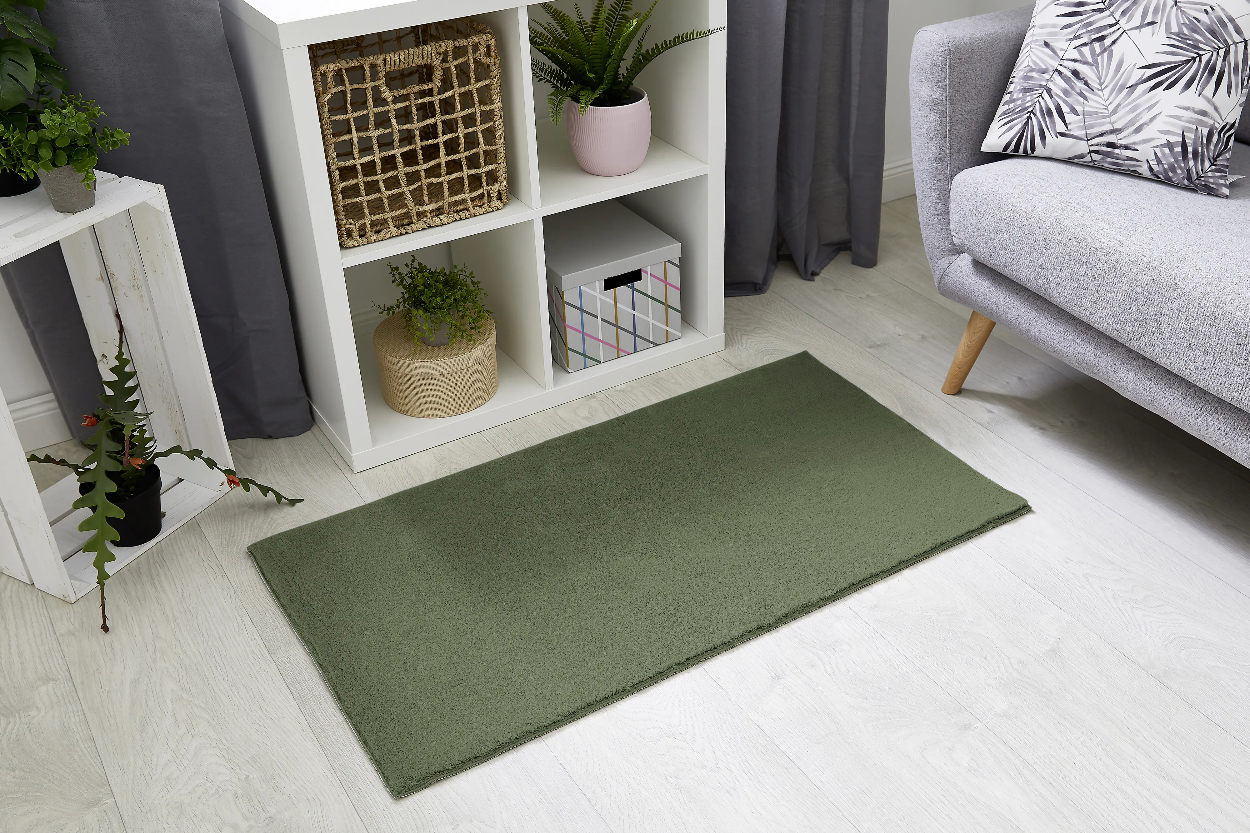 Flachwebteppich Bartolo 160 x 230 cm waldgrün