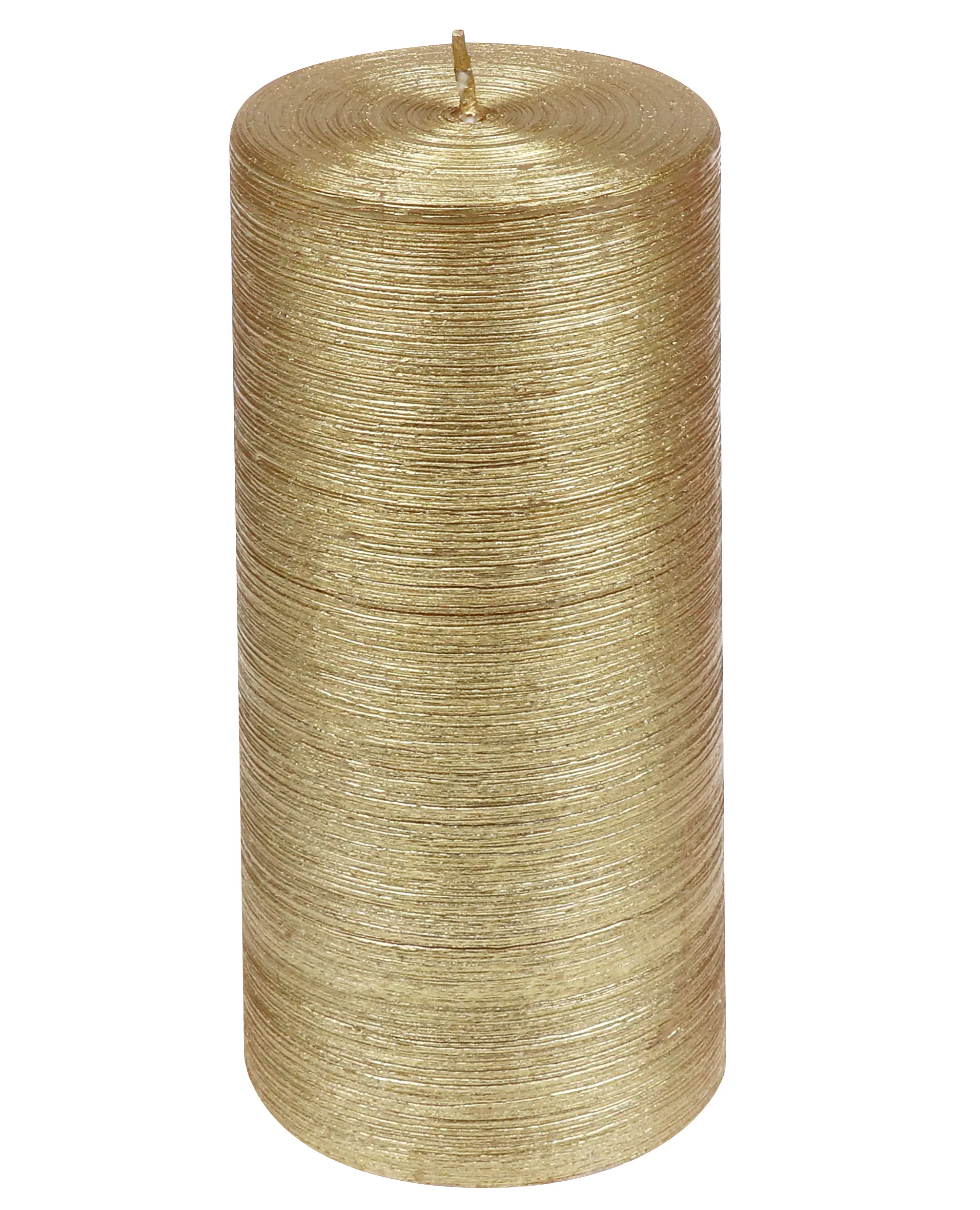 Steinhart Stumpenkerze Glory Ø 6,8 x 15 cm gold       