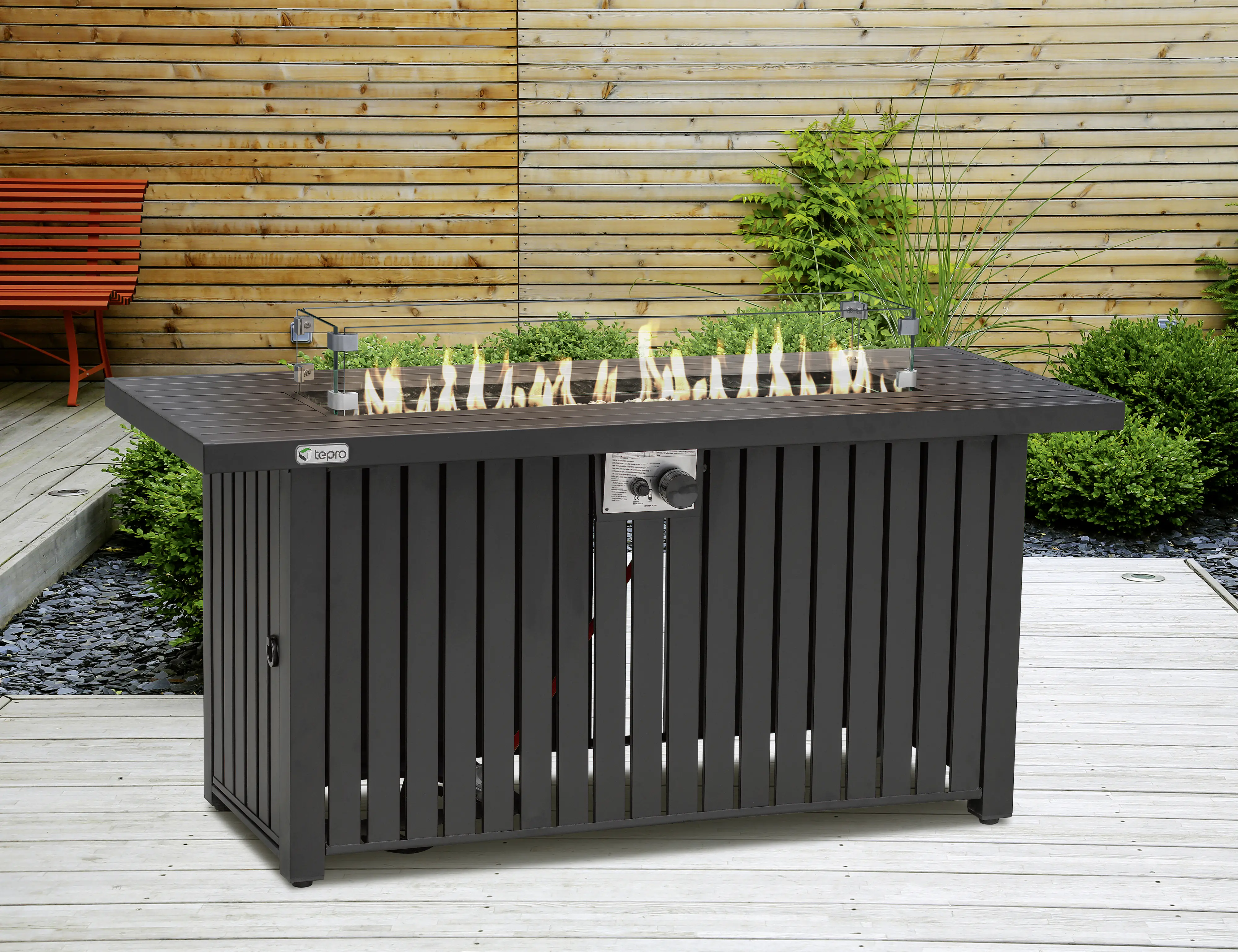 Tepro Gasfeuerstelle Topeka XL anthrazit