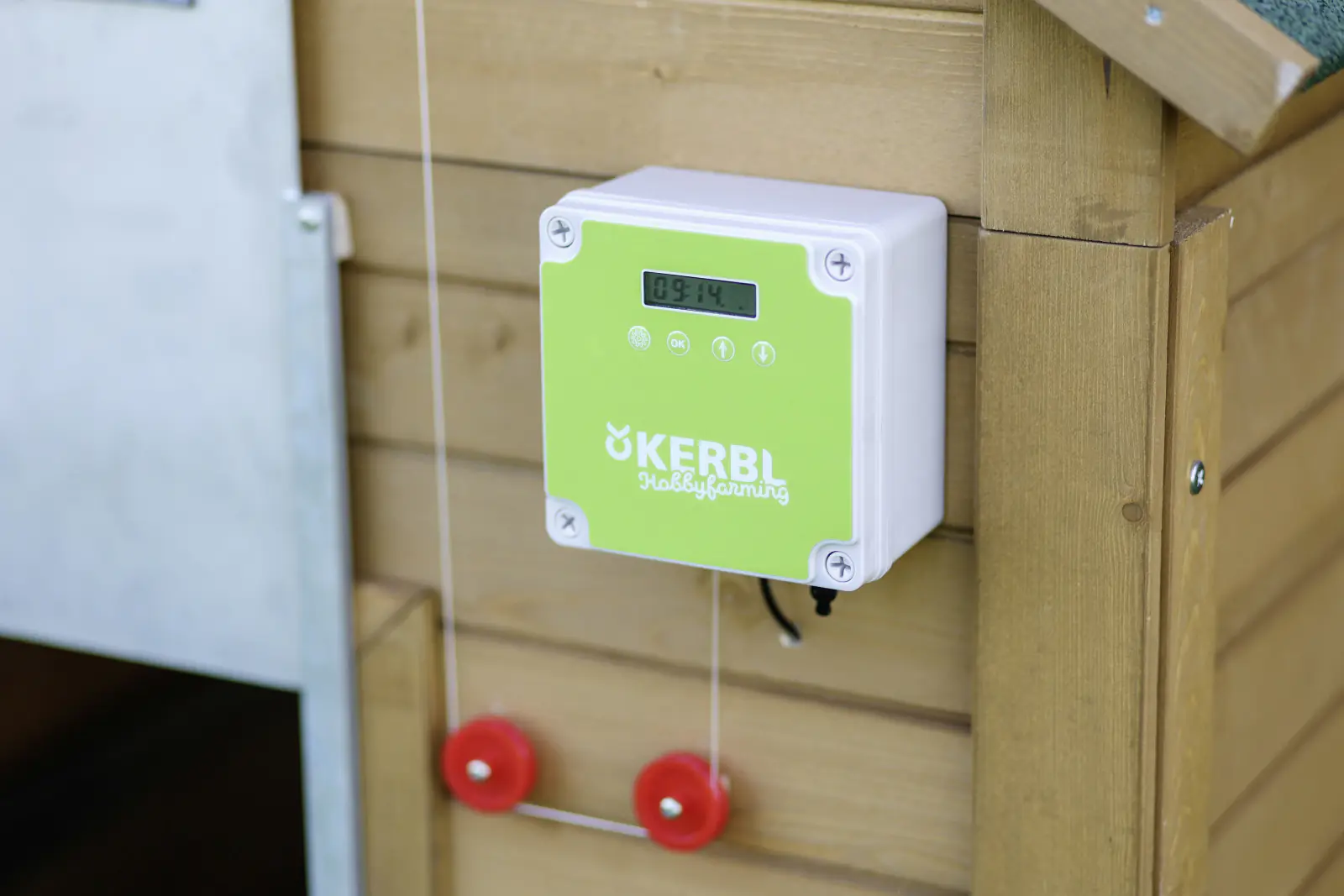 Kerbl Steuerung für Automatische Hühnertür 23,5x16x10,5 cm weiß/Grün