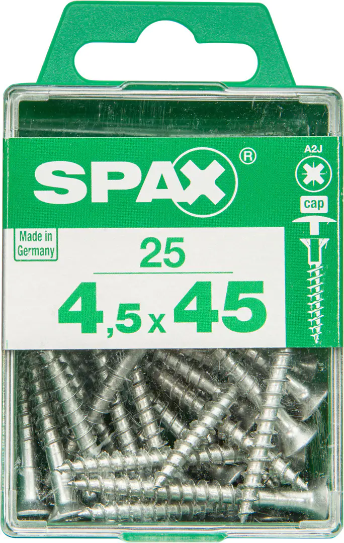 Spax Universalschrauben 4.5 x 45 mm PZ 2 - 25 Stk.