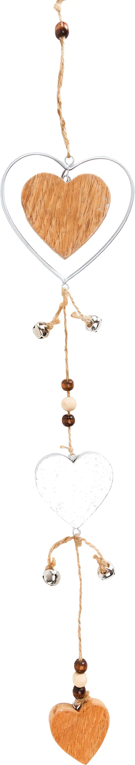 TrendLine Weihnachtsanhänger Holz 60 cm natur-weiß TrendLine Weihnachtsanhänger Holz 60 cm natur-weiß