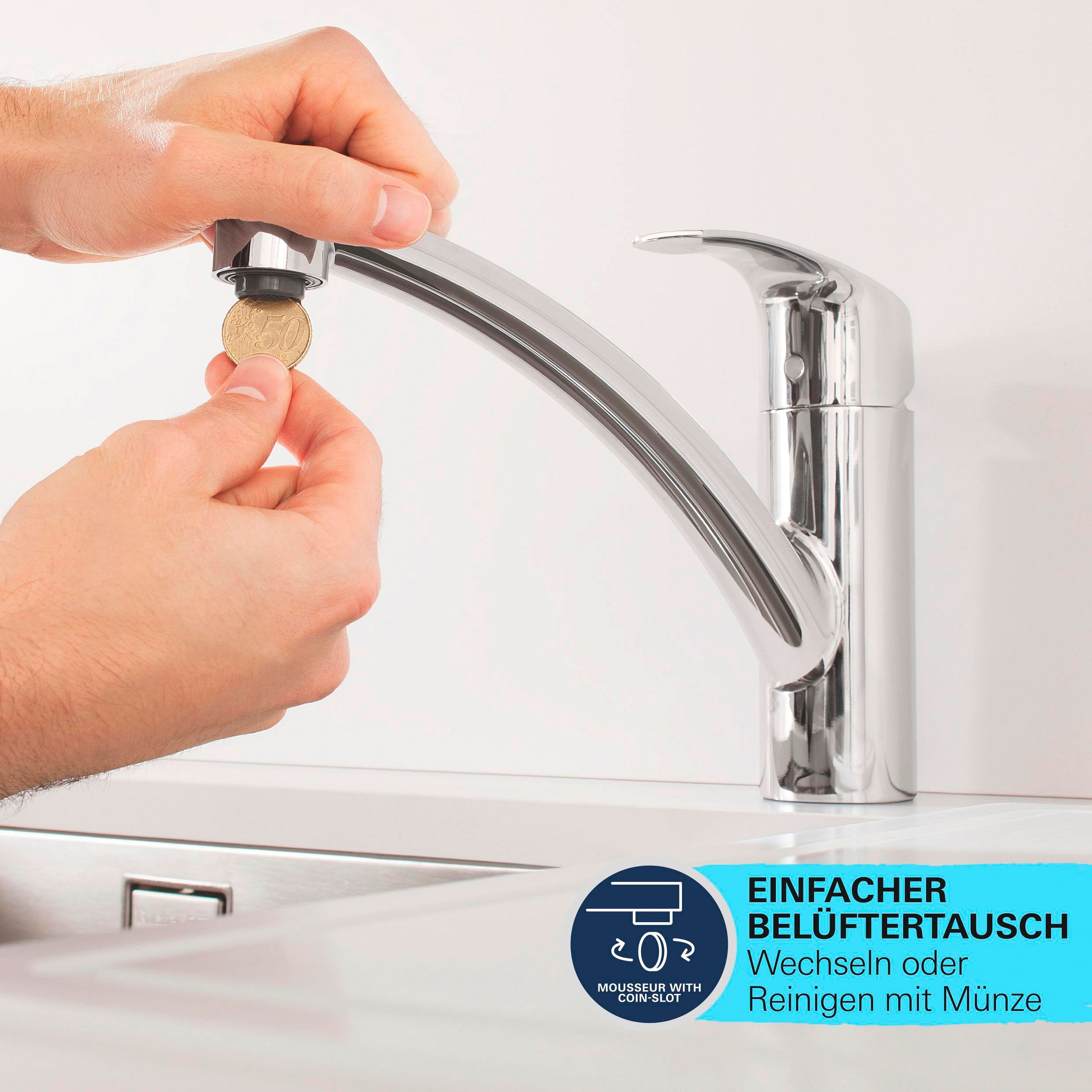 Grohe Spültischarmatur Swift verchromt 