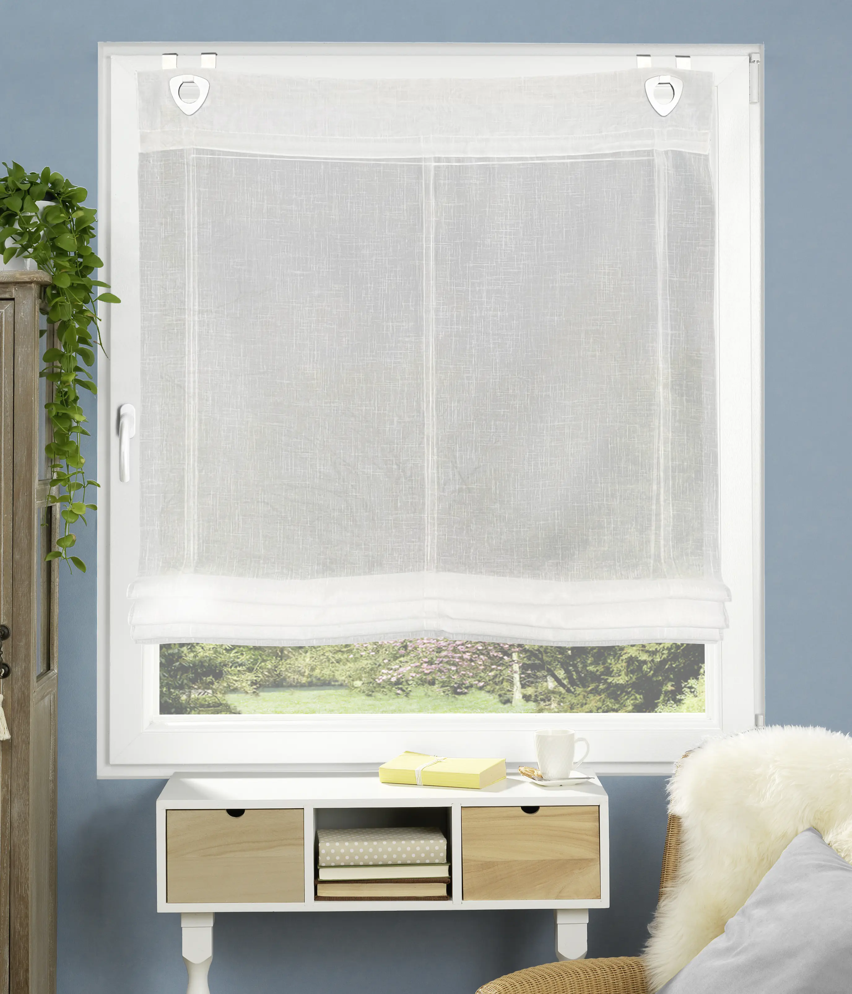 Raffrollo Casper weiß 130 x 80 cm