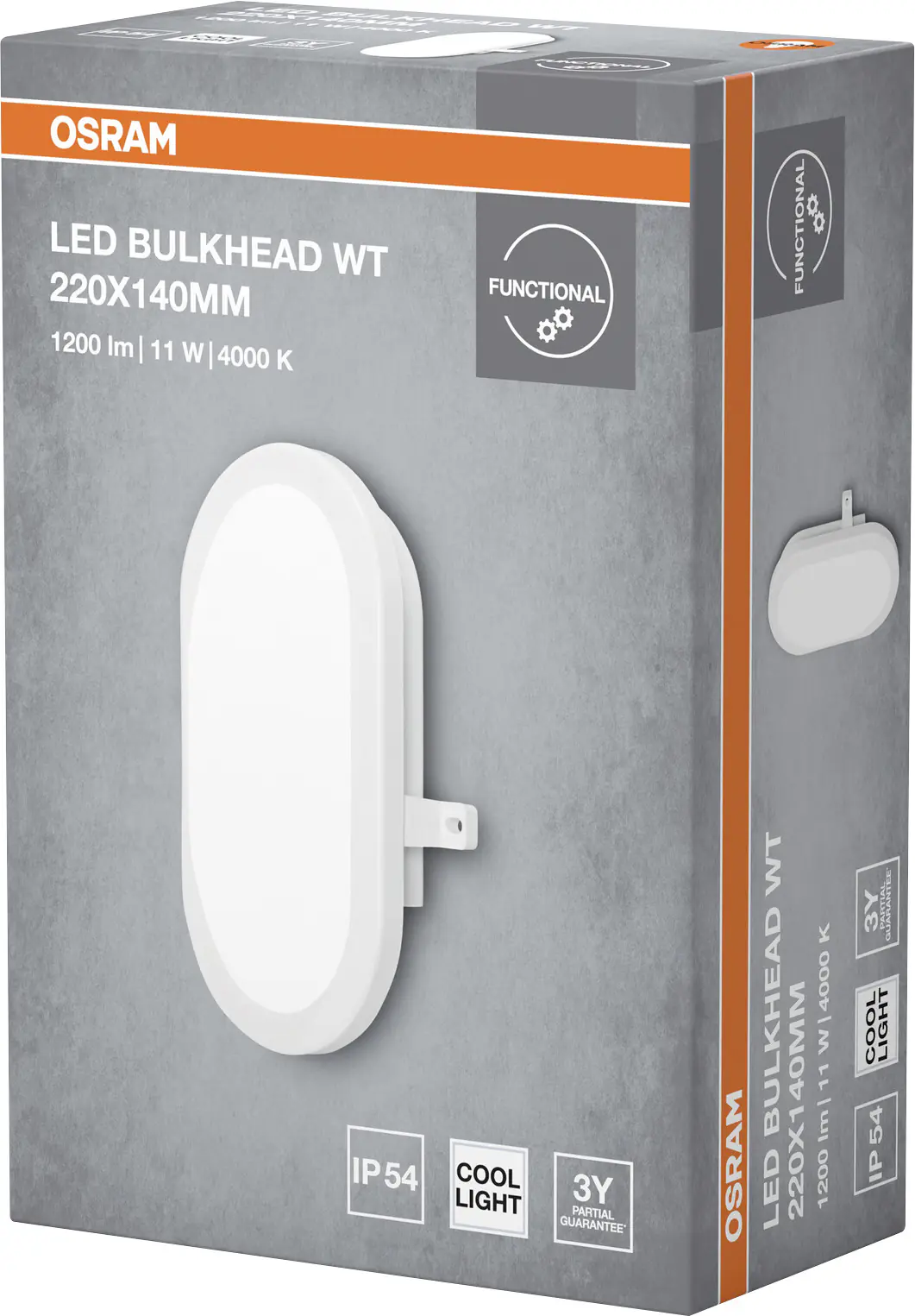 Osram LED Wandleuchte Bulkhead 11W 4000K weiß Osram LED Wandleuchte Bulkhead 11W 4000K weiß