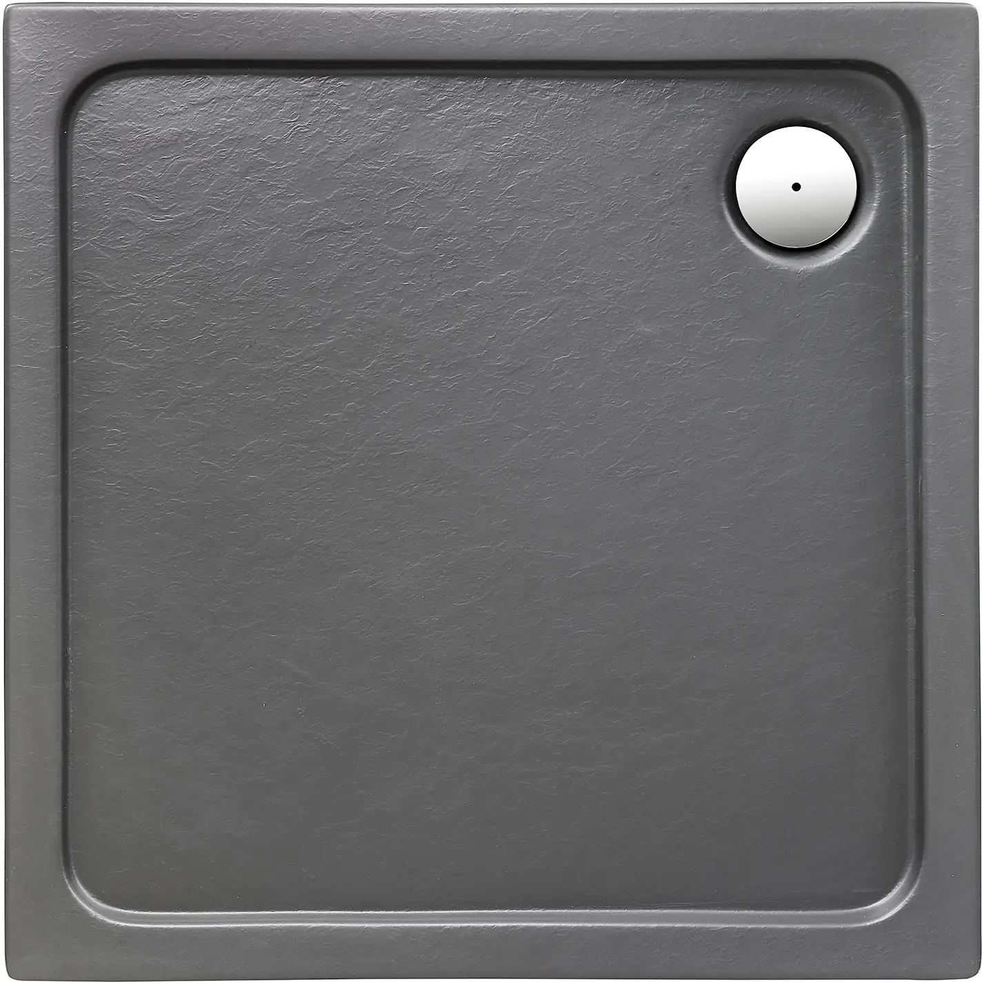 Ottofond Duschwanne Rubi 100 x 80 x 3 cm, anthrazit